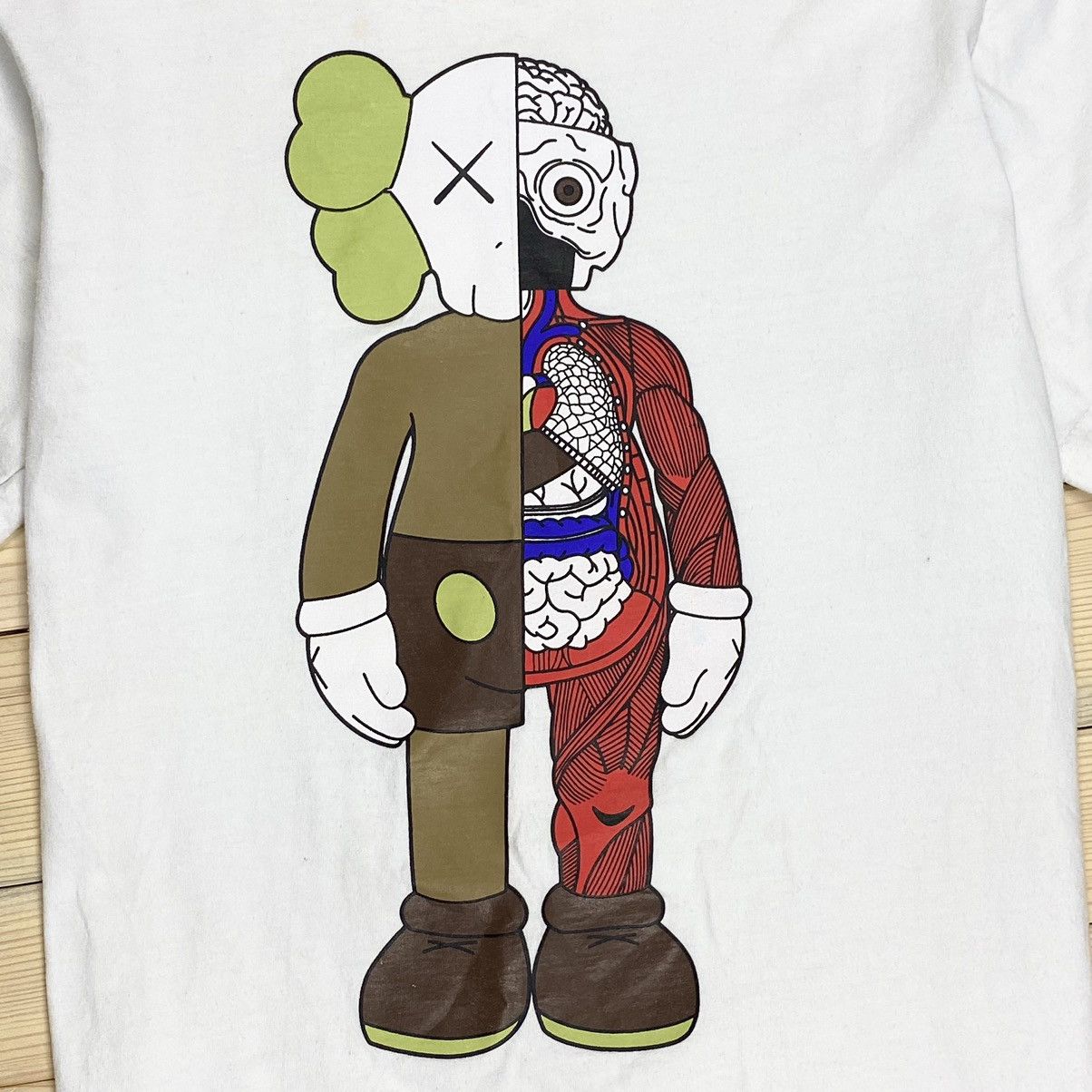 Designer × Kaws 💀KAWS💀 White T-shirt Companion Printed Size US M / EU 48-50 / 2 - 3 Thumbnail