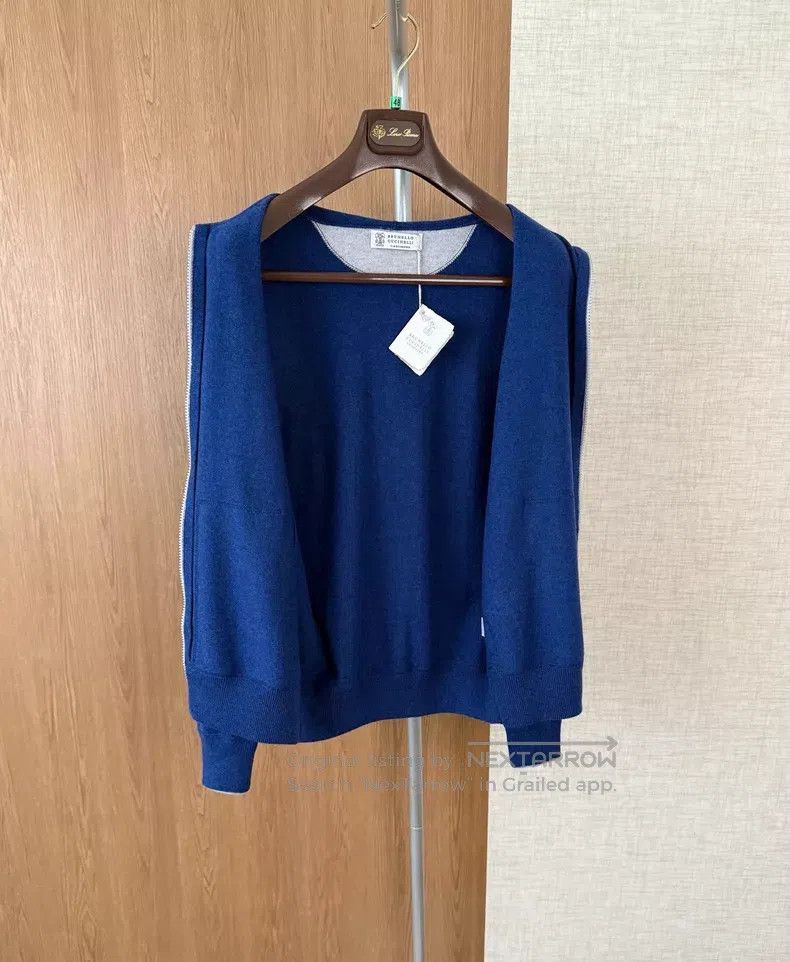 Brunello Cucinelli Brunello Cucinelli Pure Cashmere Hooded Knit Sweatshirt Size US S / EU 44-46 / 1 - 8 Thumbnail
