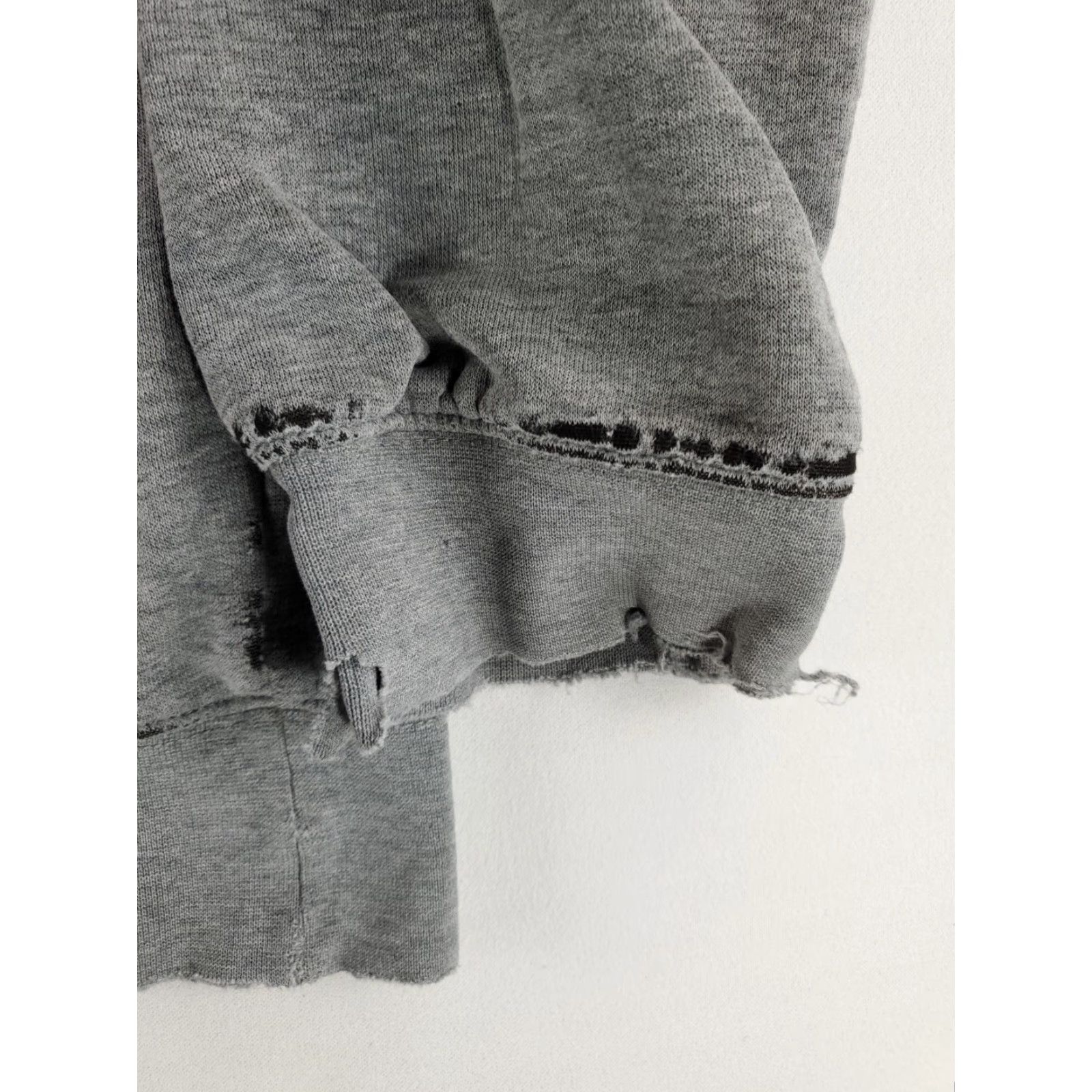 Fox Racing Fox Racing Hoodie Sweatshirt Gray Distressed Kangaroo Pouch Drawstring Mens L Size US L / EU 52-54 / 3 - 3 Thumbnail