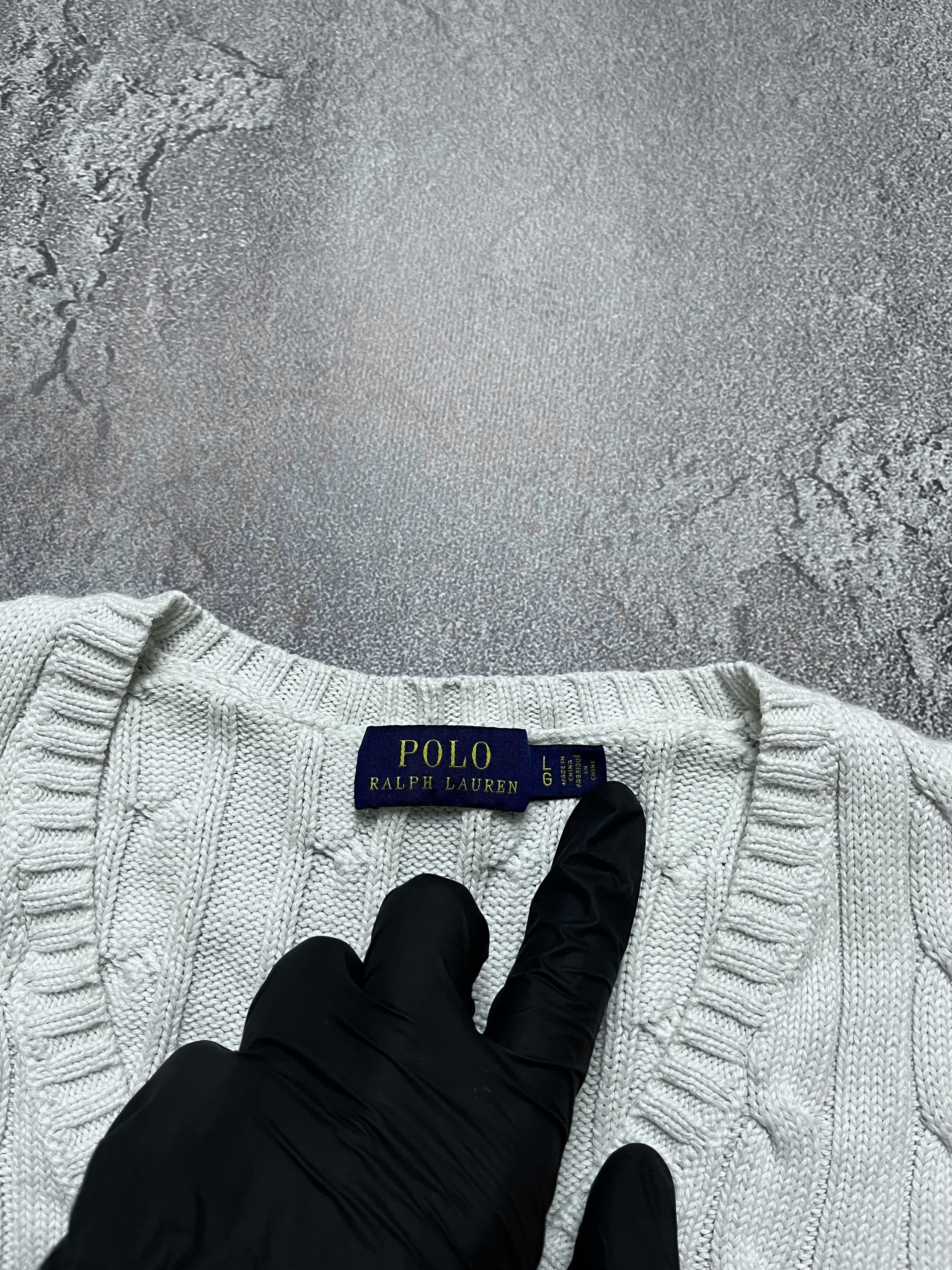Polo Ralph Lauren Vintage Sweater Cable Knit Polo Ralph Lauren Big Pony Size US M / EU 48-50 / 2 - 4 Thumbnail