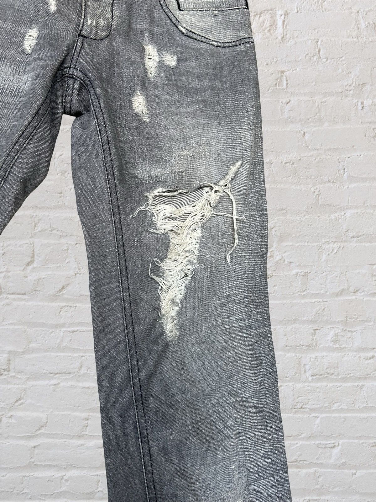 Dolce & Gabbana DOLCE & GABBANA Distressed Crash Denim Pants 44 Size US 44 / EU 60 - 4 Thumbnail