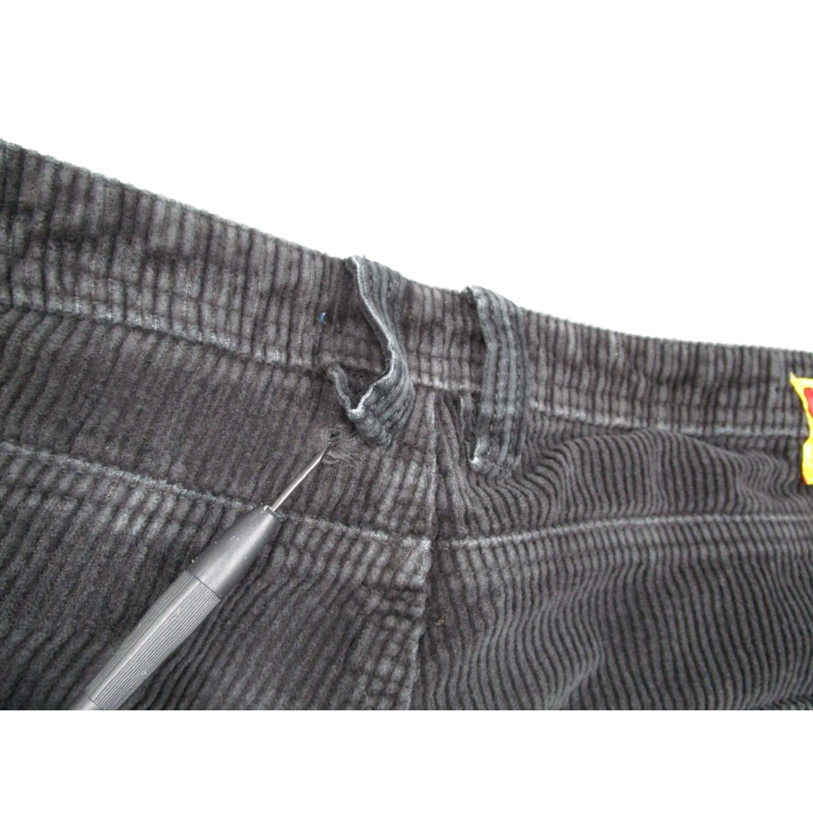 Empyre Empyre Mens Relaxed Fit Corduroy Chinos Black 32x27 Size US 32 / EU 48 - 5 Thumbnail