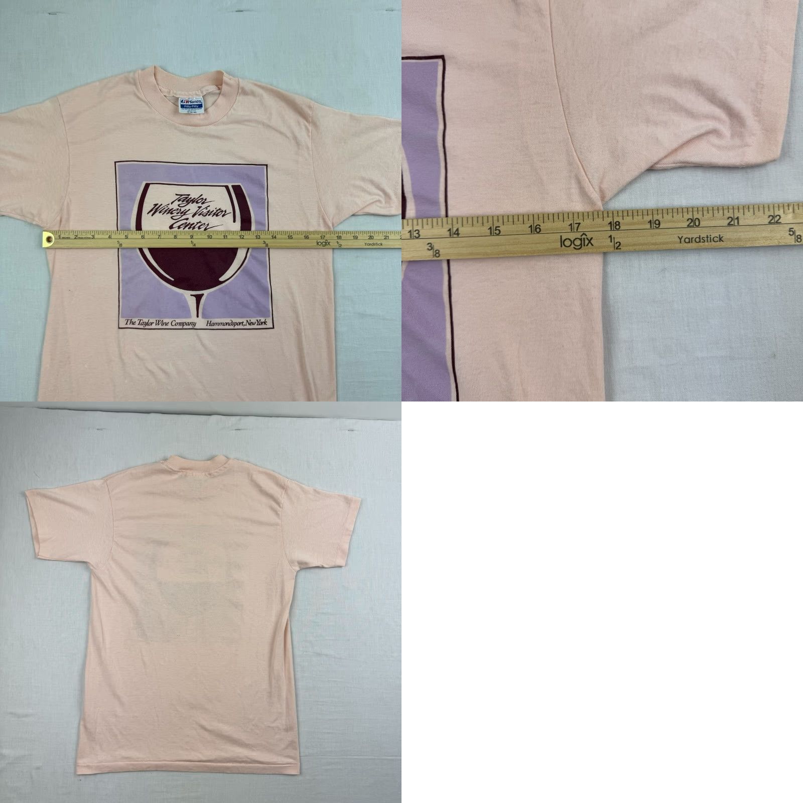 Hanes VINTAGE Hanes T-Shirt Men Adult Medium Pink 80s 90s USA Beverage Coffee Shop Shirt Size US M / EU 48-50 / 2 - 8 Thumbnail
