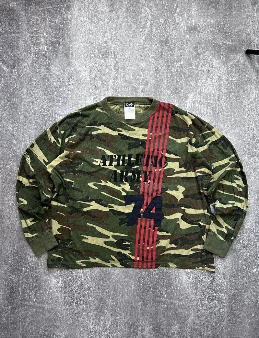 Dolce & Gabbana × Vintage Dolce Gabbana Camo Longsleeve Size US XL / EU 56 / 4 - 1 Thumbnail