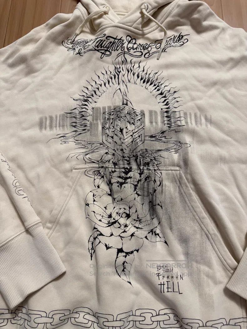Givenchy Givenchy Pattern Printed Oversized Hooded Sweatshirt Size US M / EU 48-50 / 2 - 2 Thumbnail