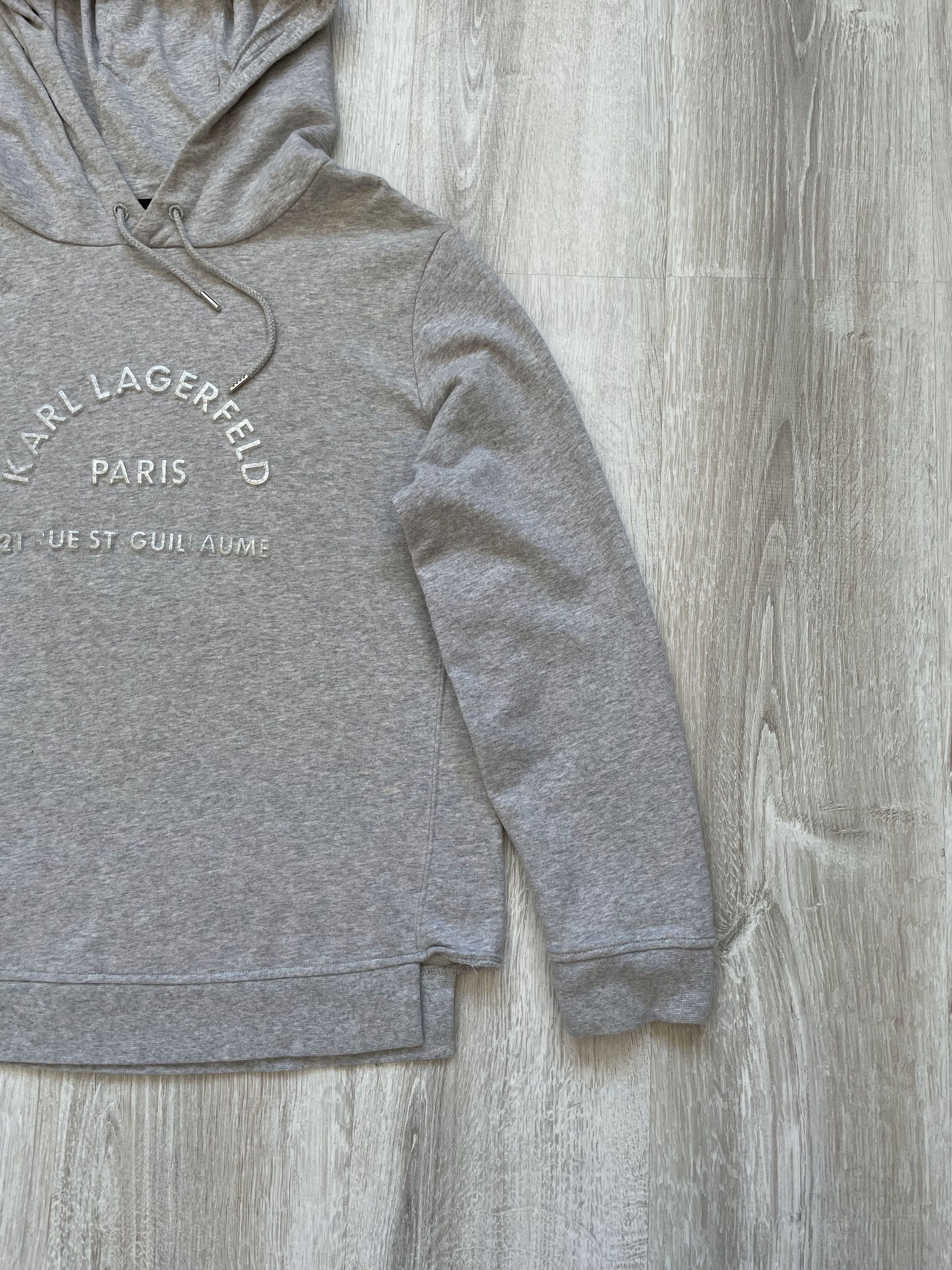 Karl Lagerfeld Karl Lagerfeld Grey Hoodie Big Logo Size M / US 6-8 / IT 42-44 - 3 Thumbnail