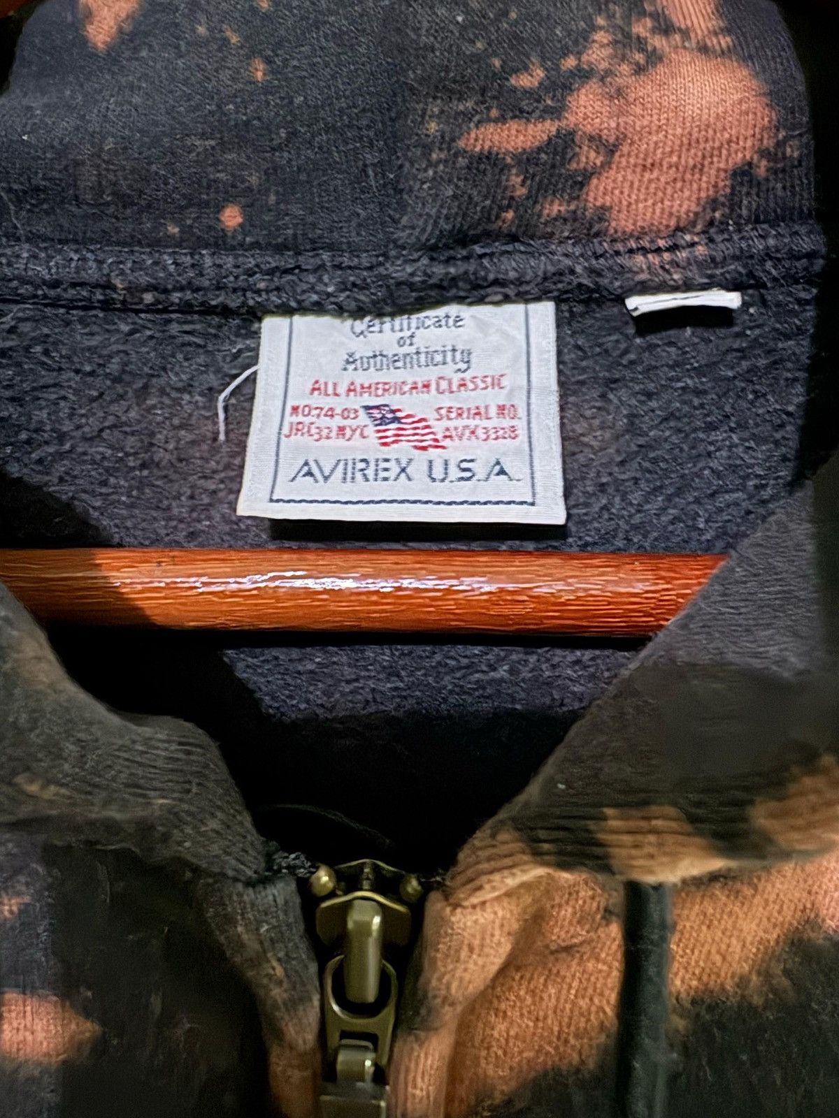 Avirex × Vintage Vintage Avirex Hoodie Embroidery Logo Acid Washed Design Size US L / EU 52-54 / 3 - 12 Thumbnail