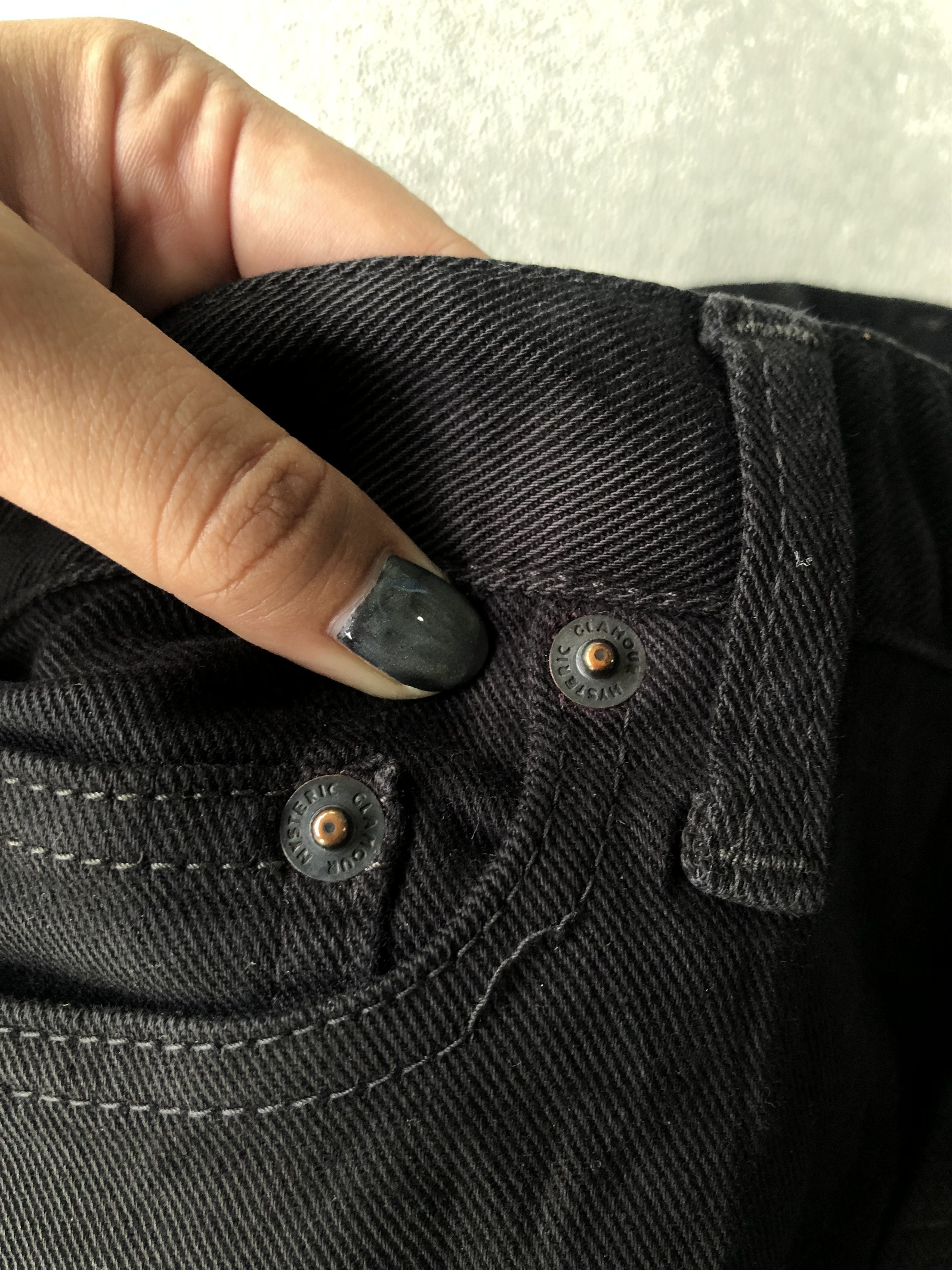 Hysteric Glamour × Japanese Brand Japanese Brand Hysteric Glamour Black Fadding Jeans Size 28" / US 6 / IT 42 - 3 Thumbnail