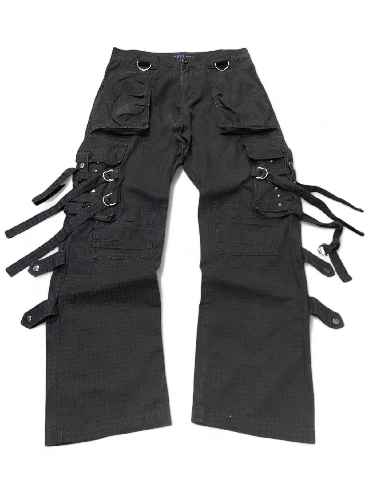 Hysteric Glamour × Japanese Brand × Tripp NYC Planet Five Japan Raver Studded Bondage Loose Jeans Size US 33 - 1 Thumbnail