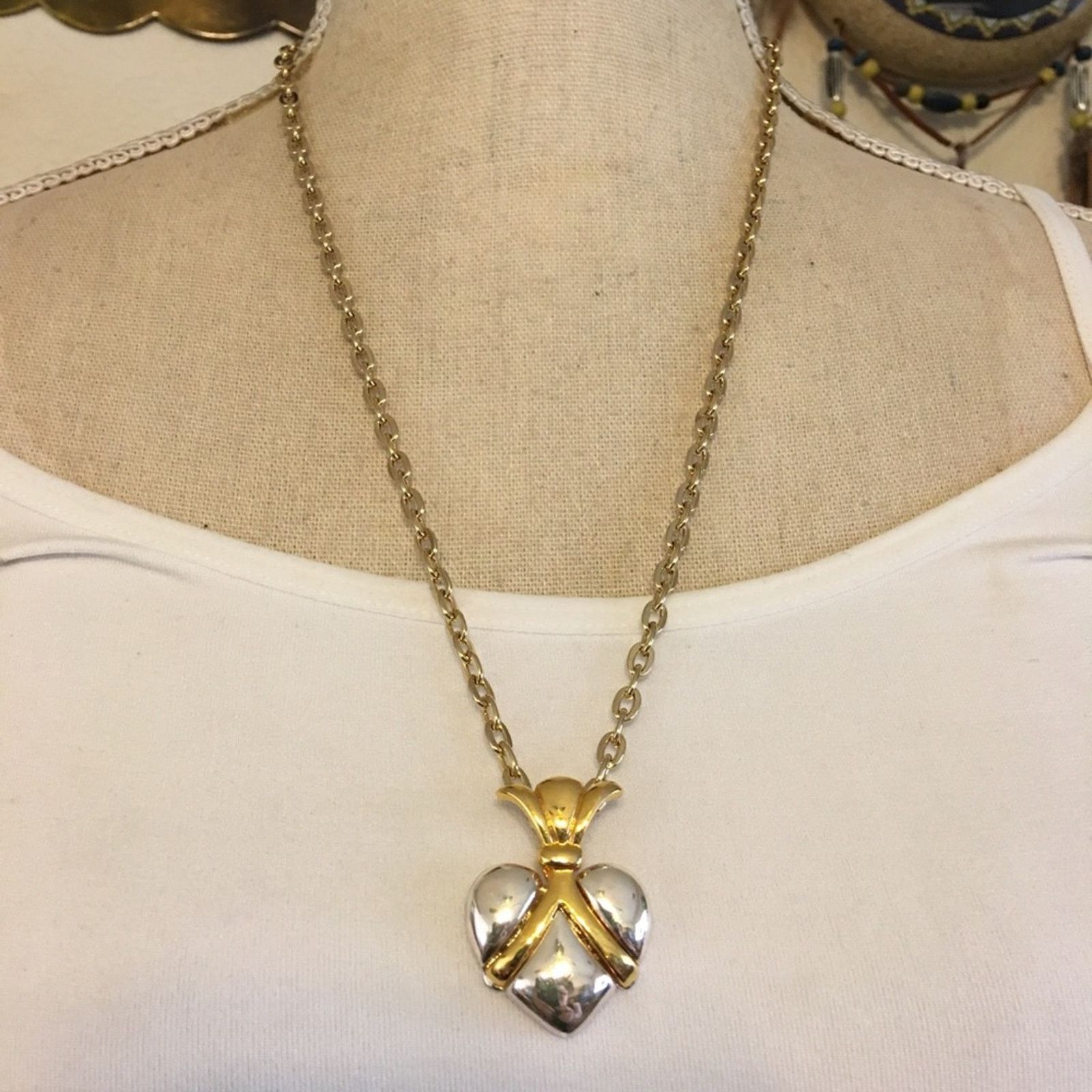 Jewelry Gold and silver tone crowned heart jewelry set Size ONE SIZE - 1 Thumbnail