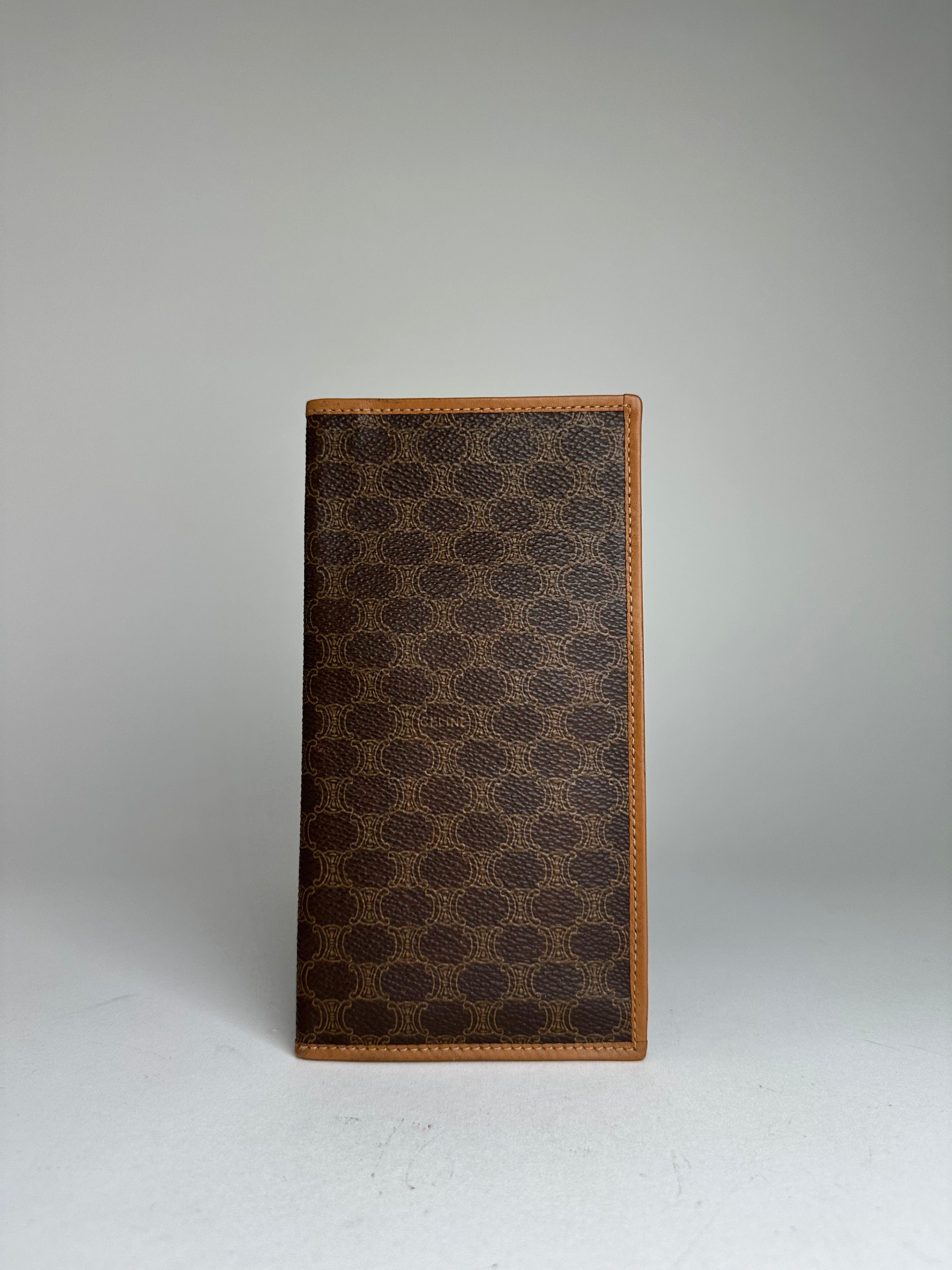 Celine Vintage Macadam Triomphe Monogram Coated Canvas Long Wallet Size ONE SIZE - 1 Thumbnail