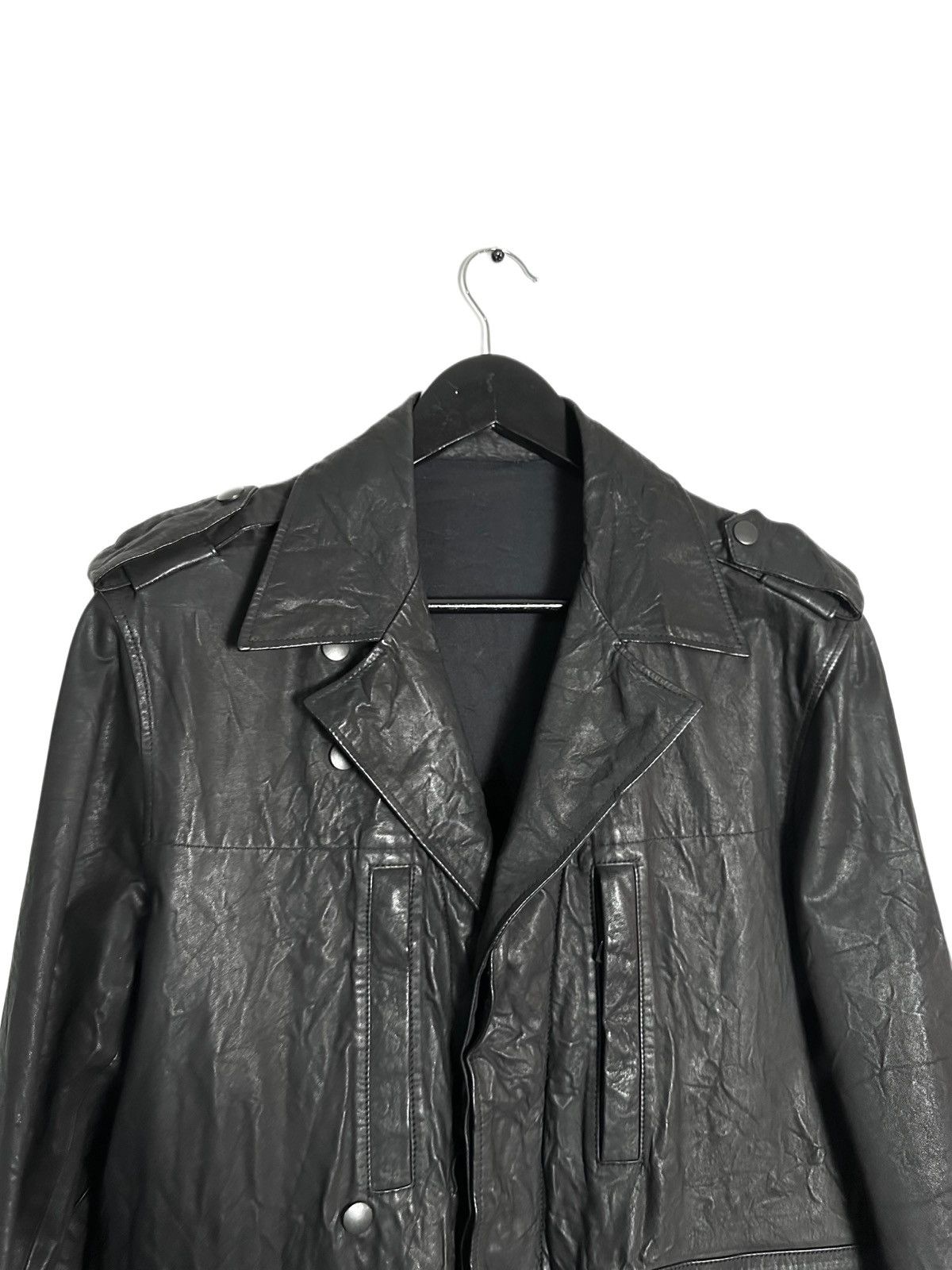 Balmain Balmain SS10 Decarnin M-65 Calf Leather Jacket Size US L / EU 52-54 / 3 - 3 Thumbnail
