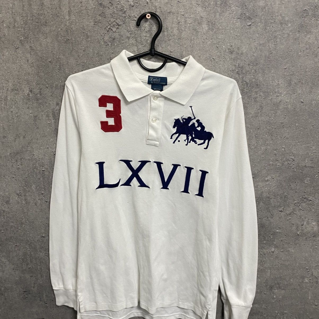 Polo Ralph Lauren Vintage Polo Ralph Lauren LXVII 3 Big Logo Hype long sleeve Size US M / EU 48-50 / 2 - 3 Thumbnail
