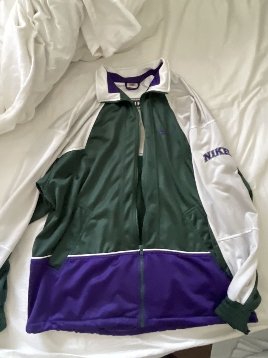 Nike × Vintage Nike Vintage Basketball Zip Up Size US L / EU 52-54 / 3 - 1 Thumbnail