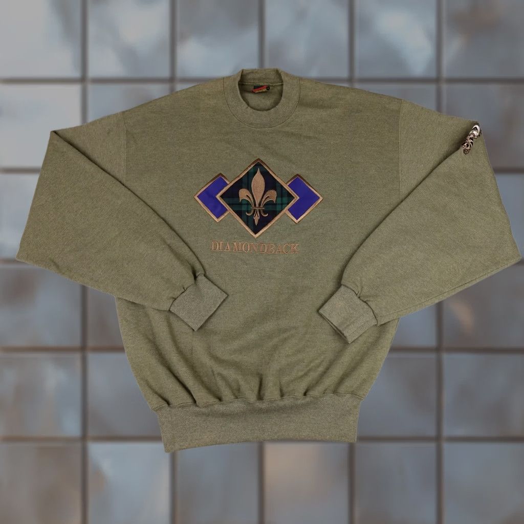 Vintage VINTAGE Cross Creek Sweatshirt Mens M Green Crewneck 90s USA Golf Logo Pullover Shirt Size US M / EU 48-50 / 2 - 1 Thumbnail