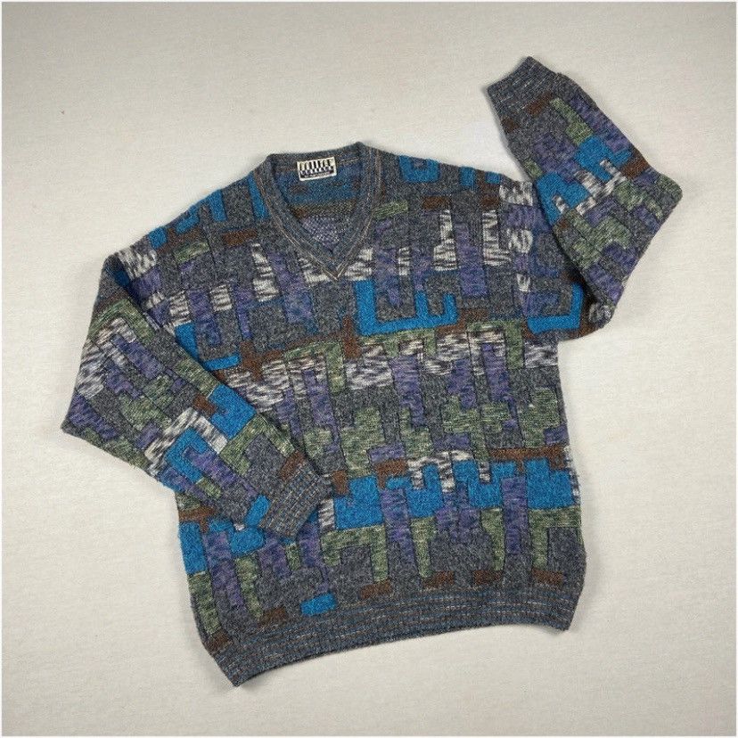 Vintage Vintage ‘80s knitted sweater Size US L / EU 52-54 / 3 - 2 Thumbnail