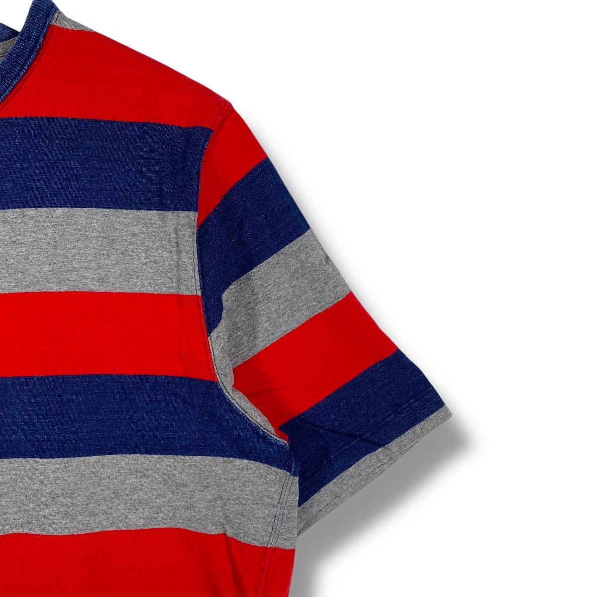 Eternal × Japanese Brand Japanese Brand ETERNAL Real Blue Striped Tee Shirt Large Size US L / EU 52-54 / 3 - 4 Thumbnail