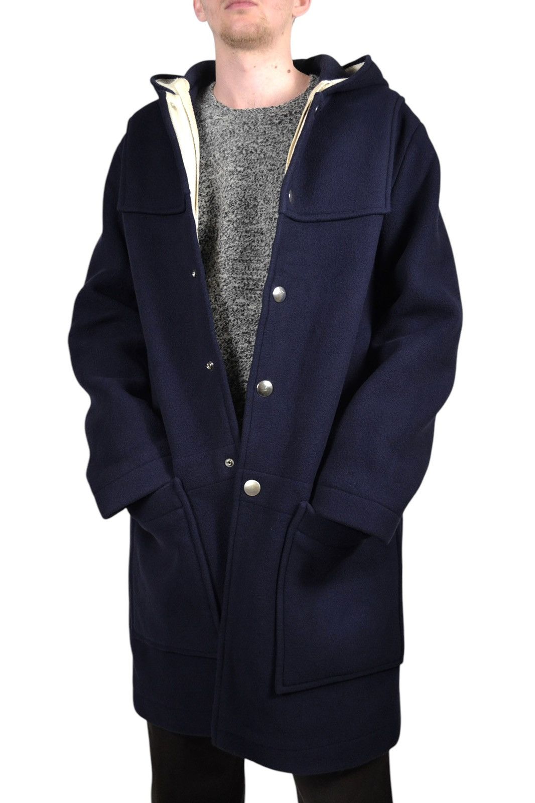 Acne Studios Acne Studios Wool Hood Duffle Long Coat Jacket Size US M / EU 48-50 / 2 - 6 Thumbnail
