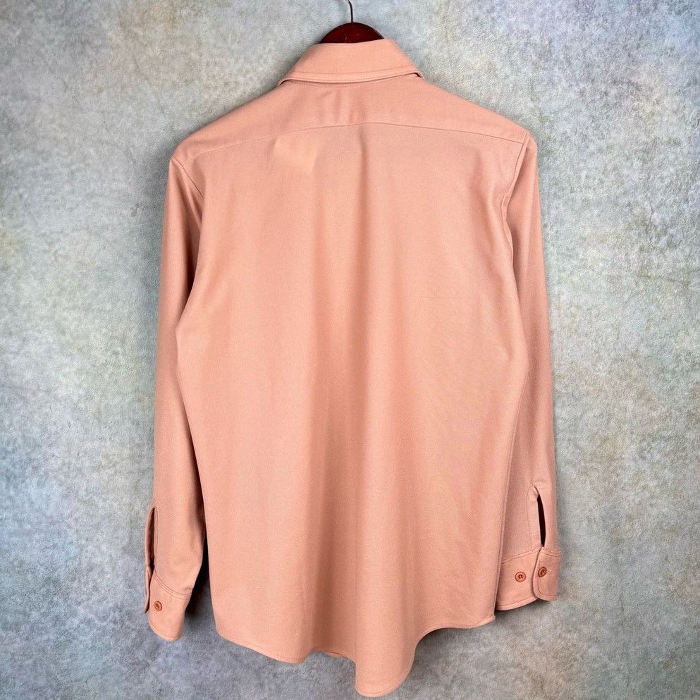 Van Heusen × Vintage VTG 80s Van Heusen Button Up Shirt Sz L Tan VanKnit Plain Size US L / EU 52-54 / 3 - 3 Thumbnail