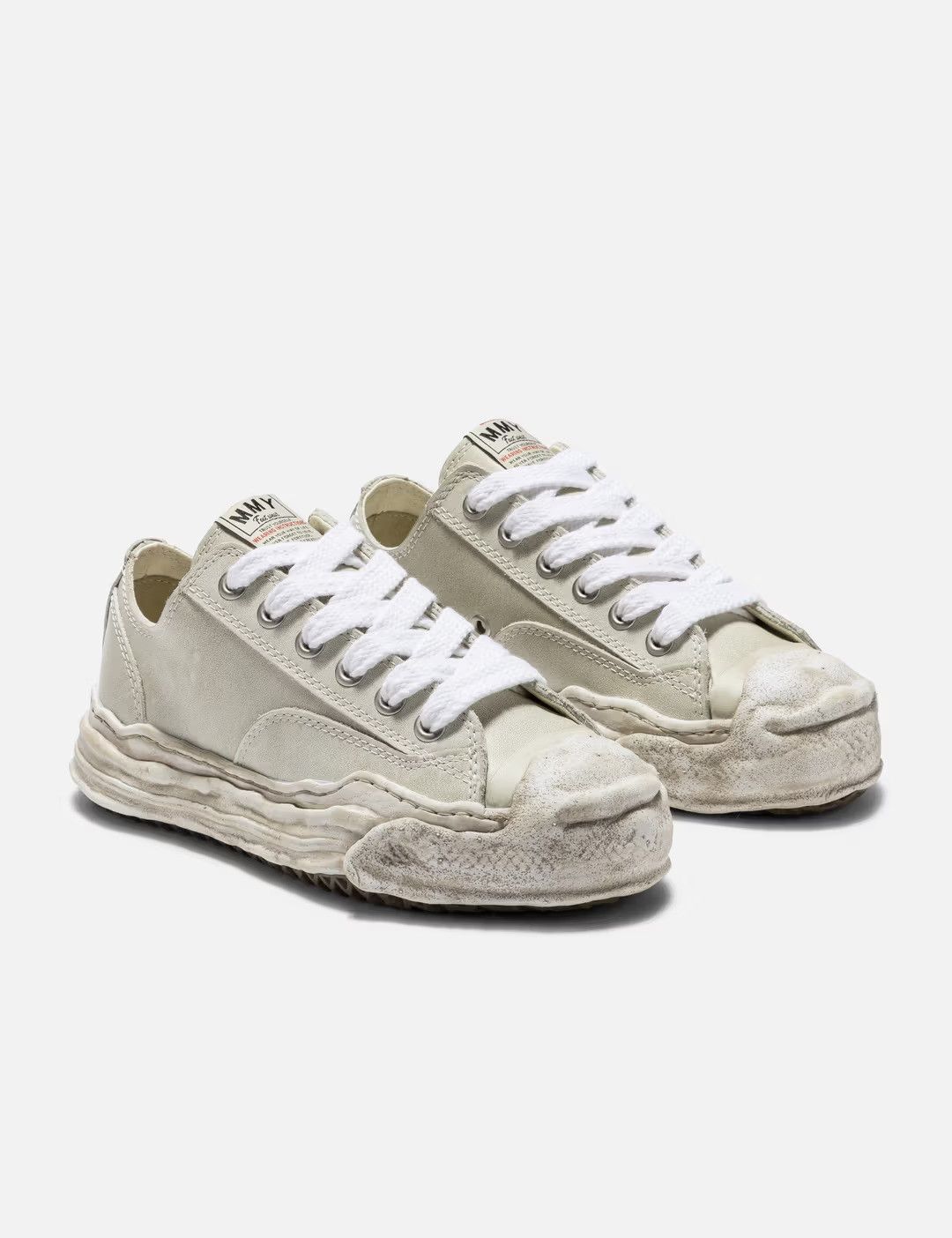 Maison MIHARA YASUHIRO Maison Mihara Yasuhiro Hank Low Top Vintage White Leather Size US 7 / EU 40 - 1 Thumbnail