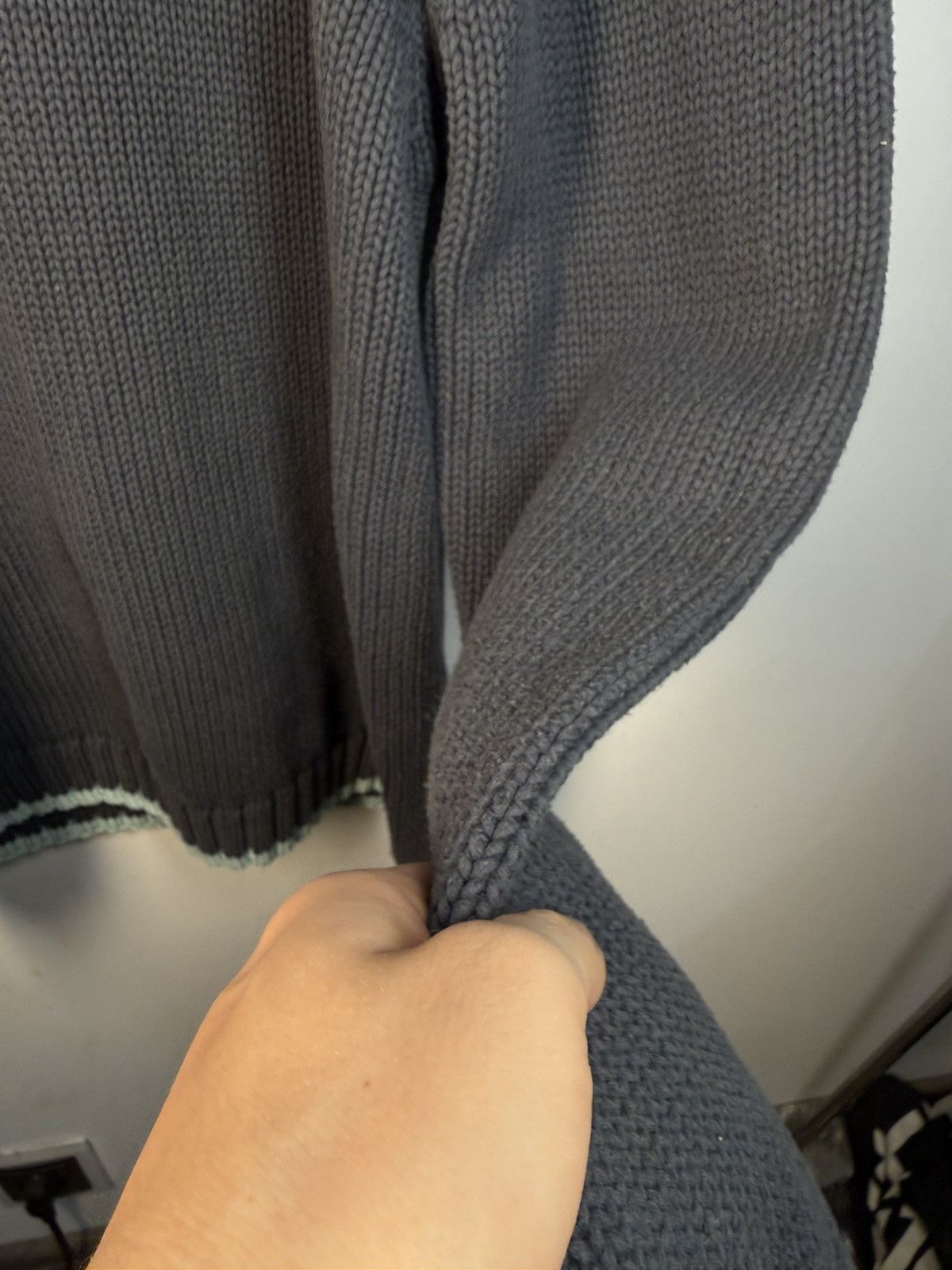 Yves Saint Laurent Heavy YSL Sweater Knit Grey Yves Saint Laurent Vintage Size US XL / EU 56 / 4 - 6 Thumbnail