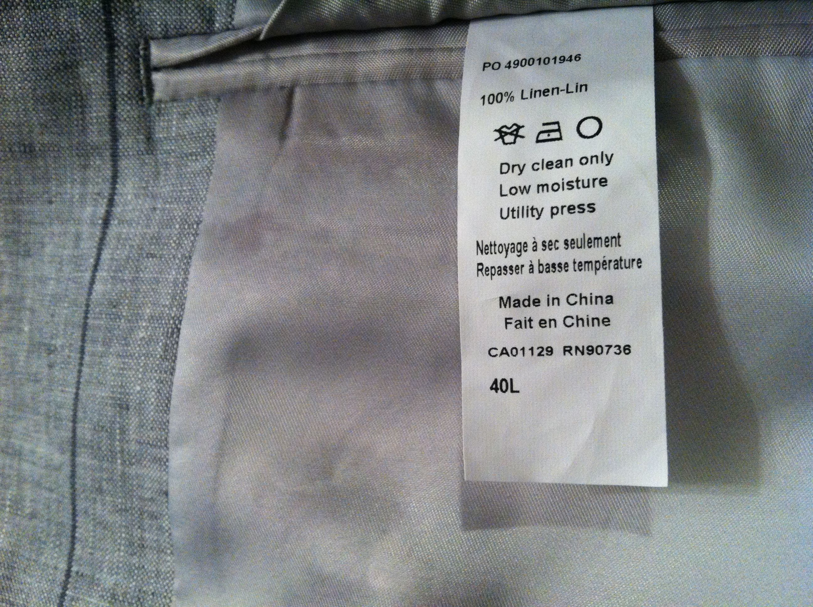 Tallia TALLIA MEN'S NEW 100%LINEN SPORT COAT BLAZER SIZE: 40L Size 40L - 9 Thumbnail