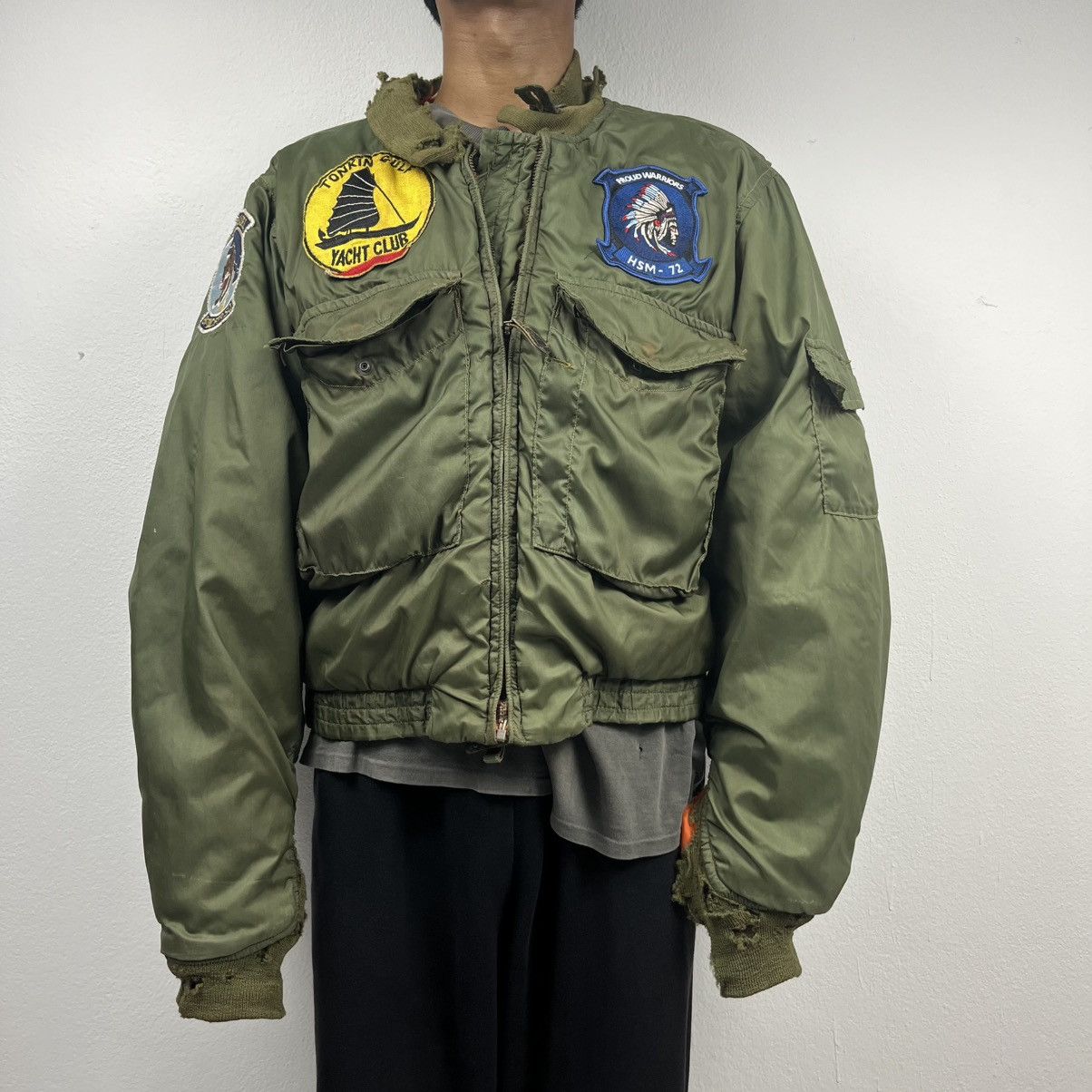 Other VINTAGE ORIGINAL USN G-8 WEP DISTRESSED FLIGHT JACKET 50s ‘ Size US M / EU 48-50 / 2 - 1 Thumbnail