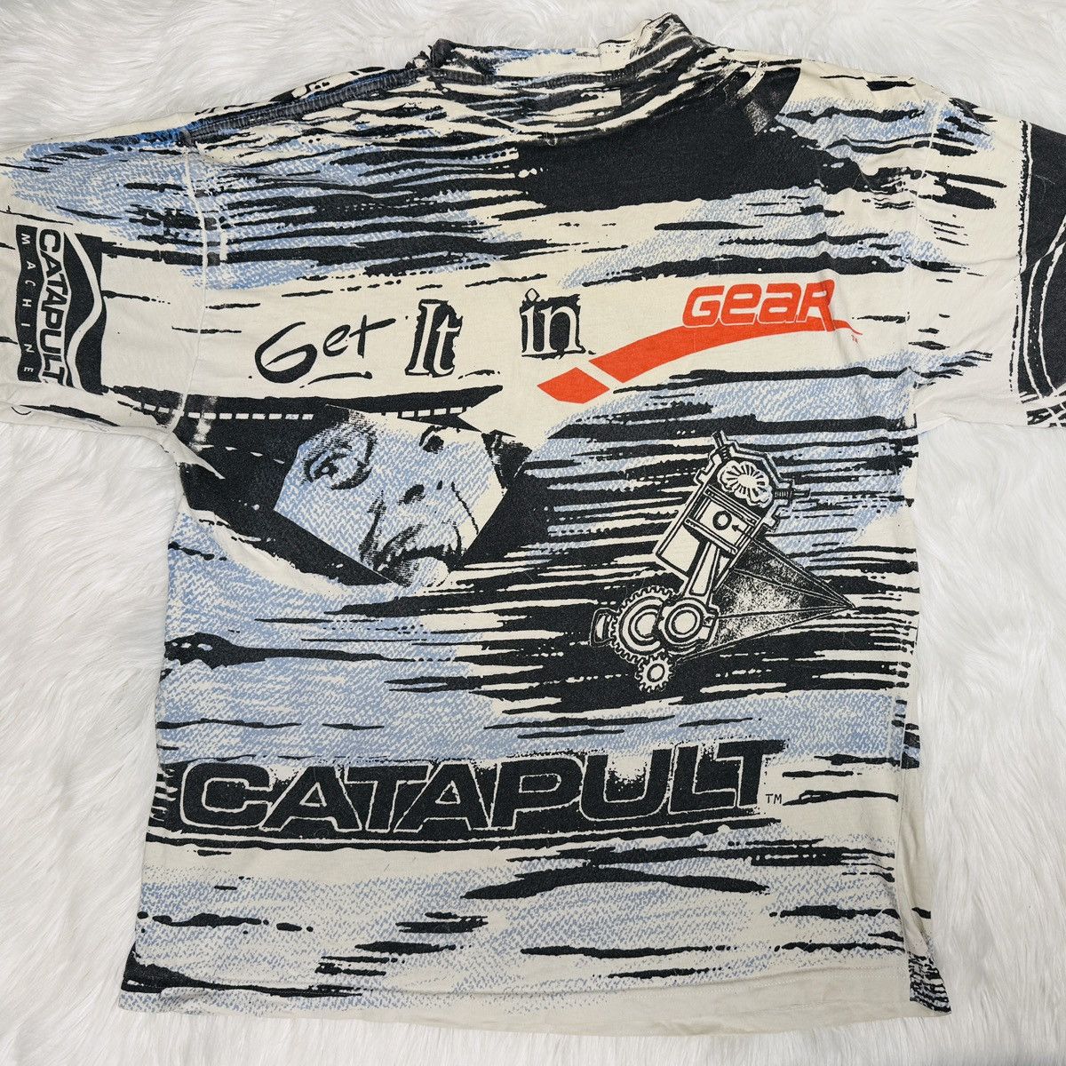 La Gear Vintage LA GEAR Catapult AOP T-Shirt - 90s Graphic Collage Size US M / EU 48-50 / 2 - 3 Thumbnail