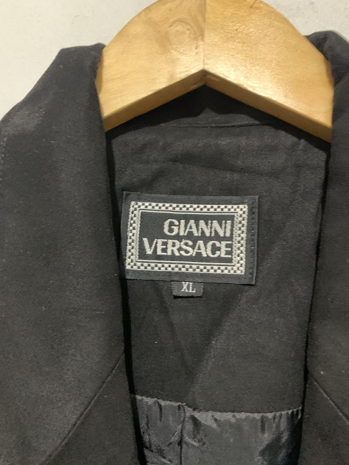 Versace Suits Blazer Gianni versace Black Wool Canvas XL Original Size 40R - 2 Thumbnail
