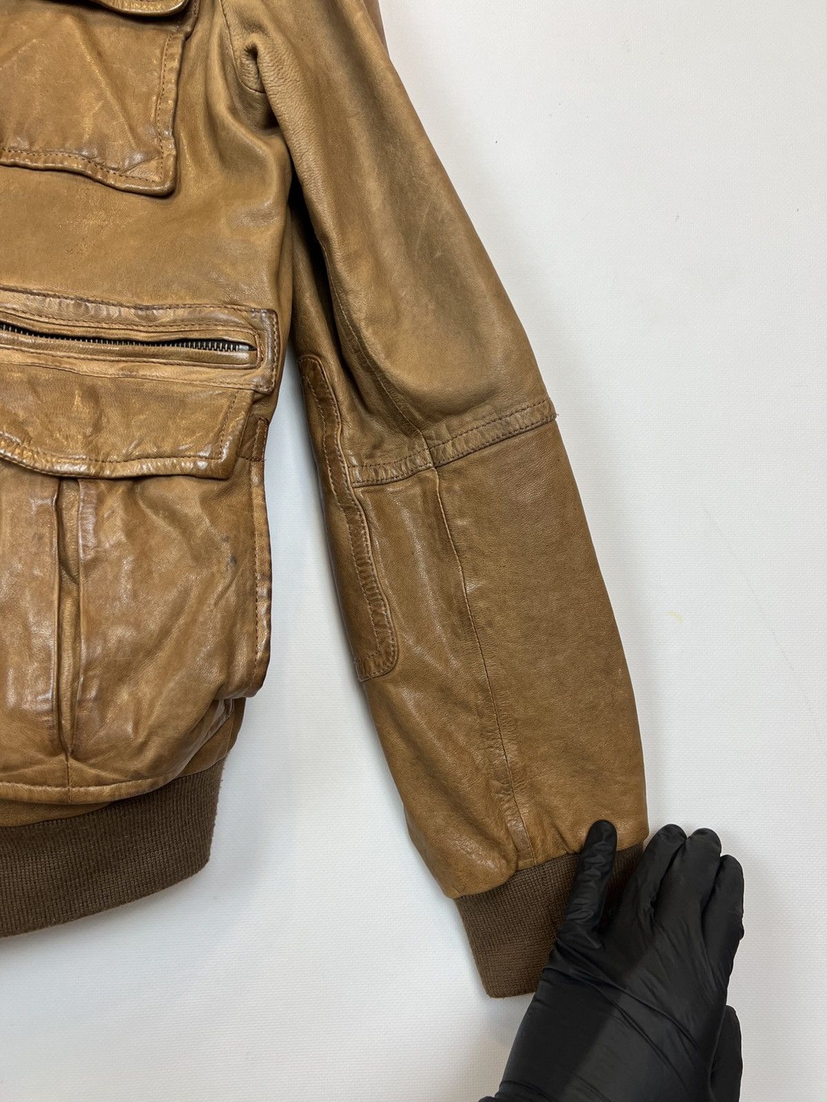 Tommy Hilfiger Vintage Tommy Hilfiger leather jacket brown moto Size US M / EU 48-50 / 2 - 14 Thumbnail