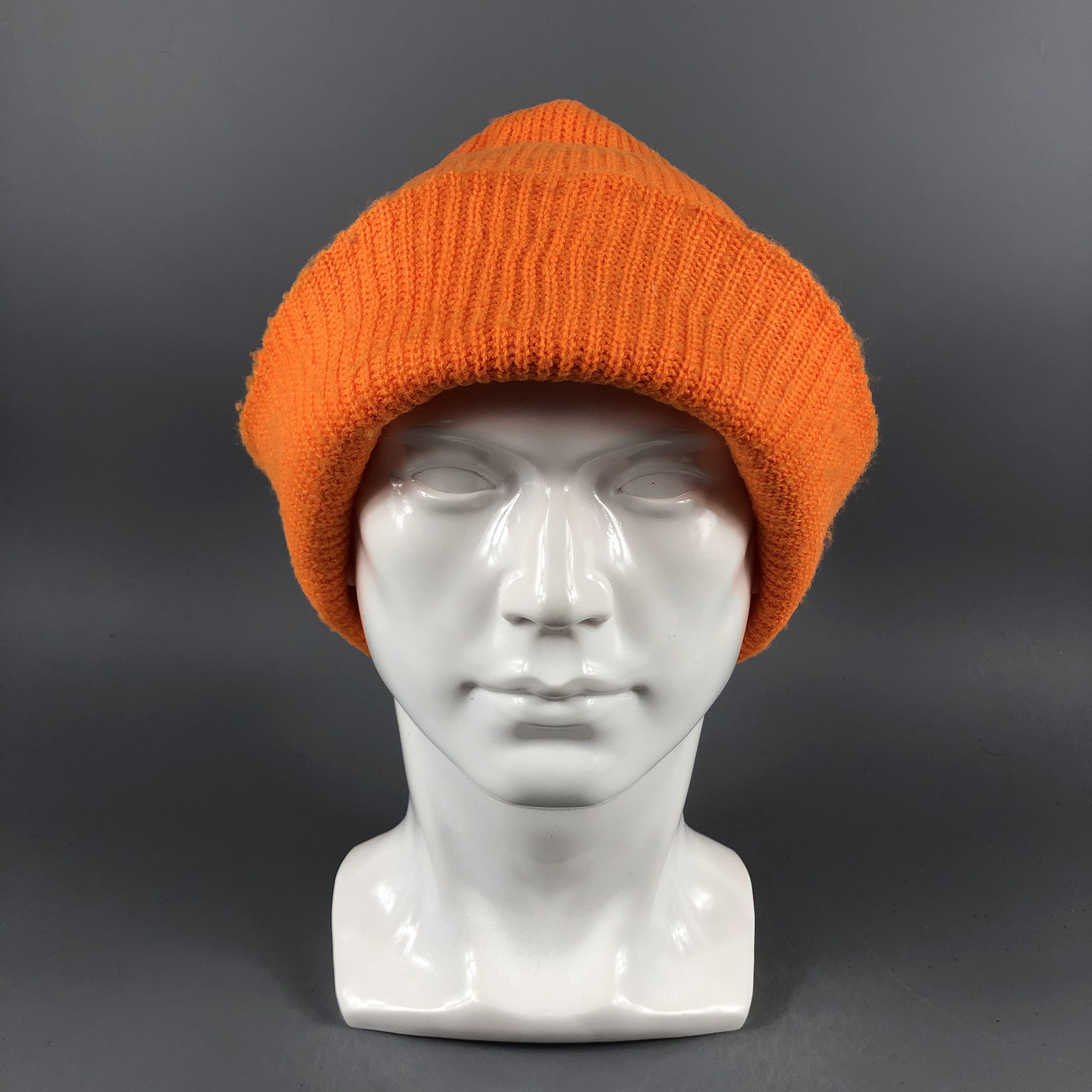 Japanese Brand × Vintage Japanese Beanie Orange Snow Hat Snow Cap -D1105 Size ONE SIZE - 2 Thumbnail