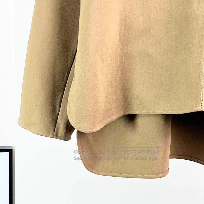 Hermes Hermes Brown Bellflower Collar Shirt Size S / US 4 / IT 40 - 4 Thumbnail