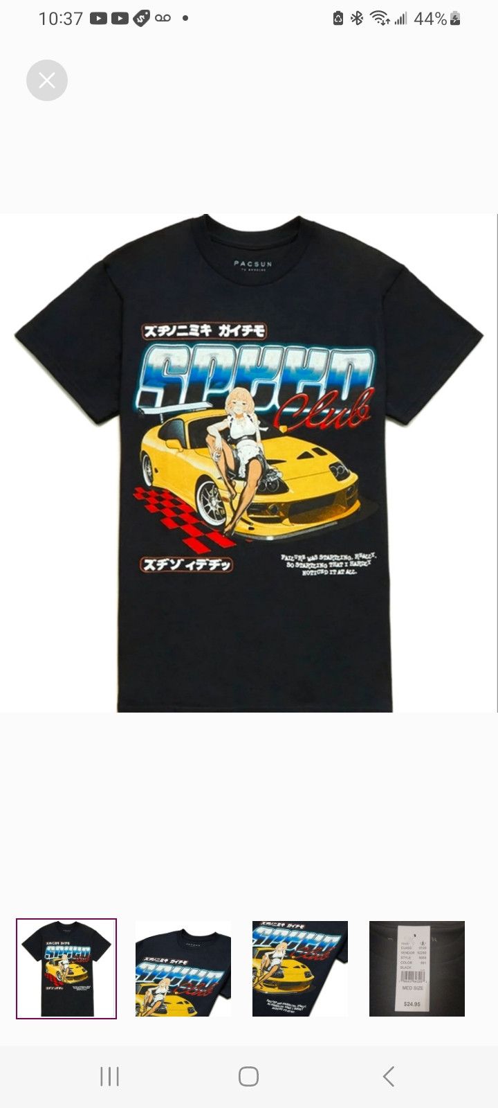 Pacsun PacSun Speed Club T-Shirt Size US M / EU 48-50 / 2 - 1 Thumbnail