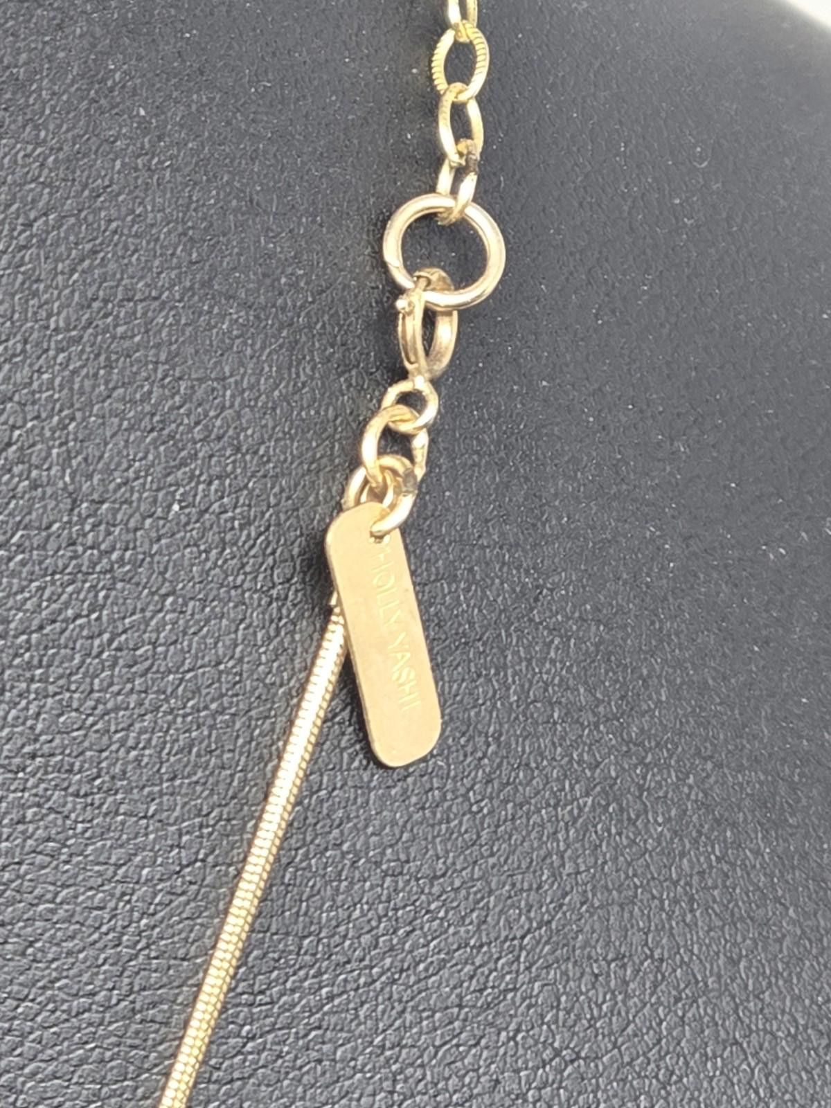 Other Holly Yashi 14K GF Necklace w/ Beaded Pendant 19.5" Cute Size ONE SIZE - 3 Thumbnail