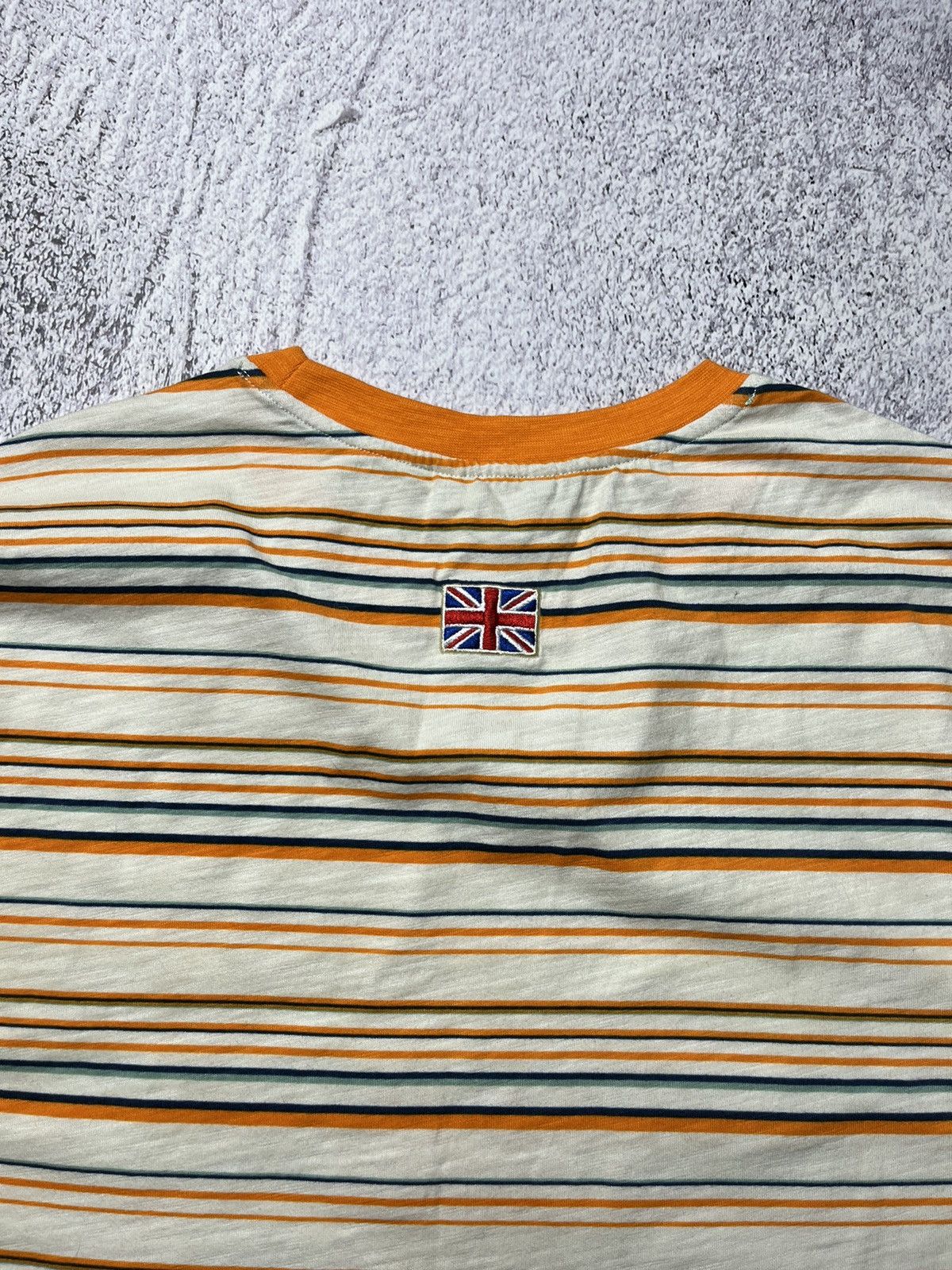 Asap Rocky Guess Vintage Guess x A AP Rocky Long Sleeve Orange Striped T Shirt Grailed