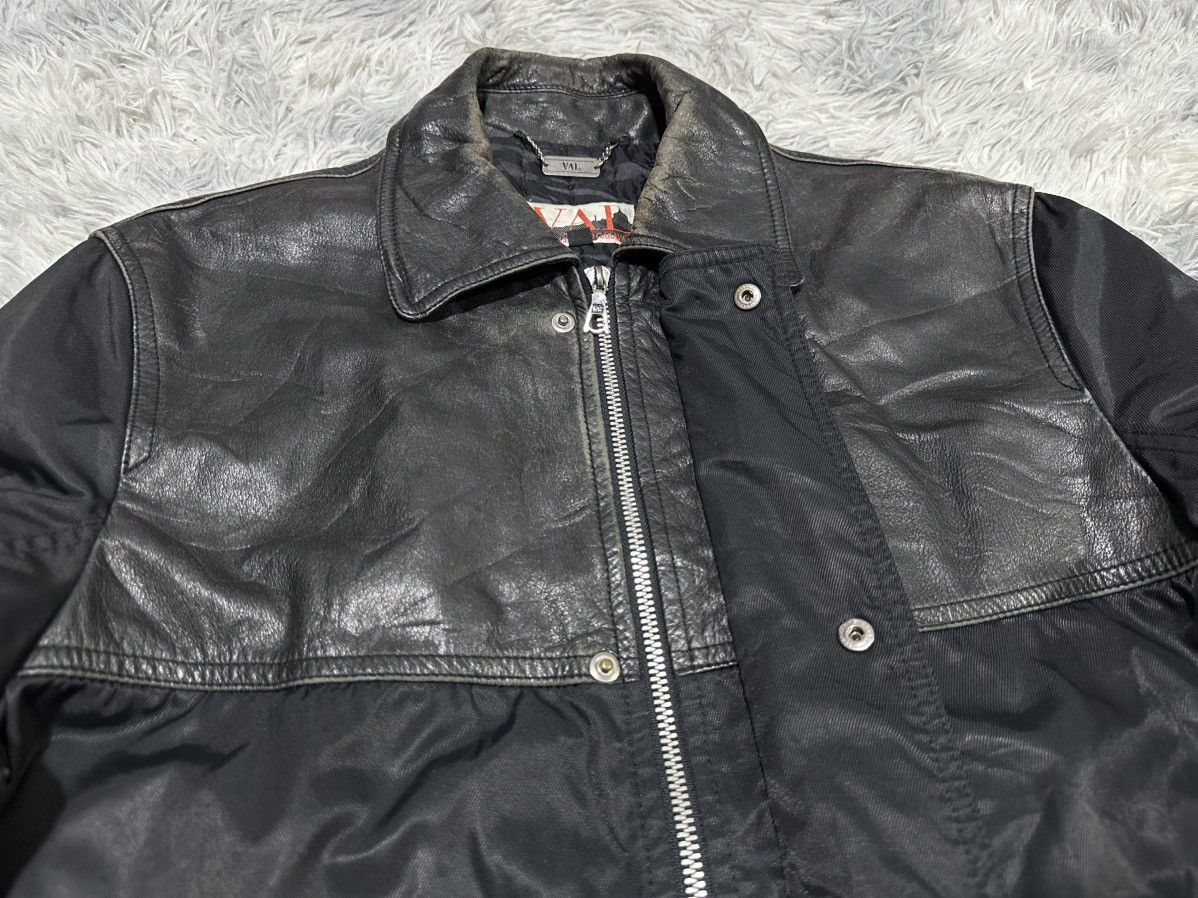 Valentino 🔥Archived Valentino Hybrid Cowhide Leather Jacket Patina Size US XL / EU 56 / 4 - 5 Thumbnail