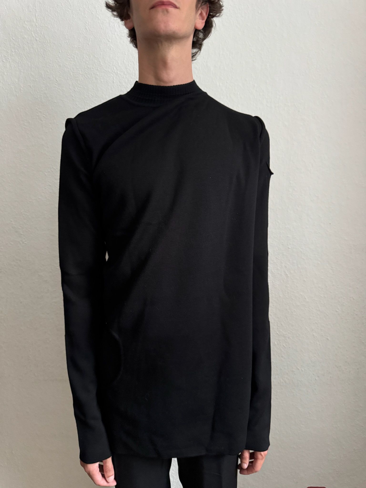 Rick Owens F/W 17 „GLITTER“ Black Subhuman Weakling Wool Knit L Size US L / EU 52-54 / 3 - 2 Thumbnail