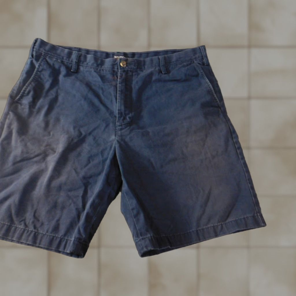 Nautica Nautica Shorts 40W Men Regular Classic Chino Blue Cotton Zipper Front Flat Front Lightweight Casual Size US 40 / EU 56 - 1 Thumbnail