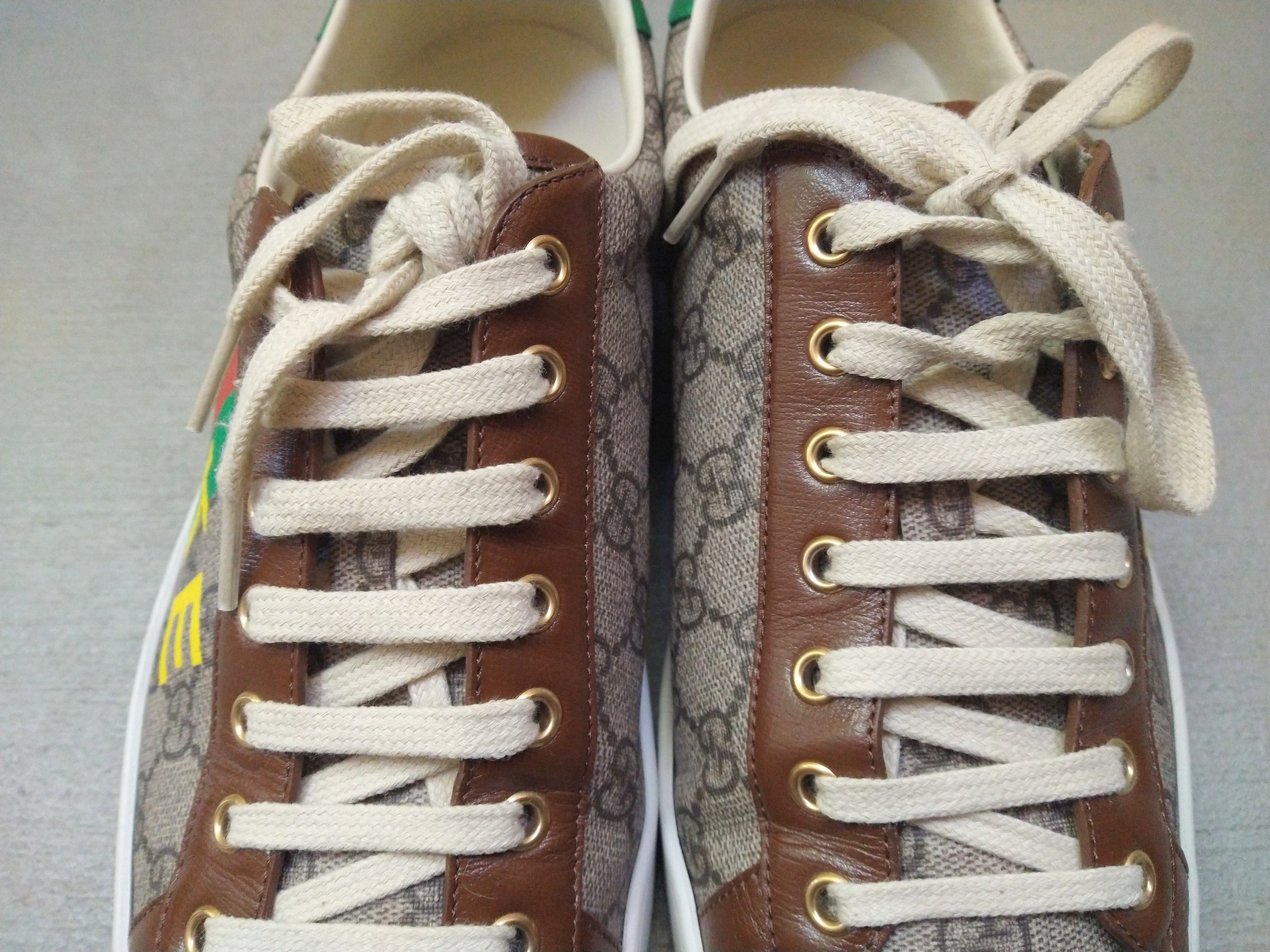 Gucci Gucci Ace Sneakers Size 10.5 Monogram Brown Green Low Size US 10.5 / EU 43-44 - 4 Thumbnail