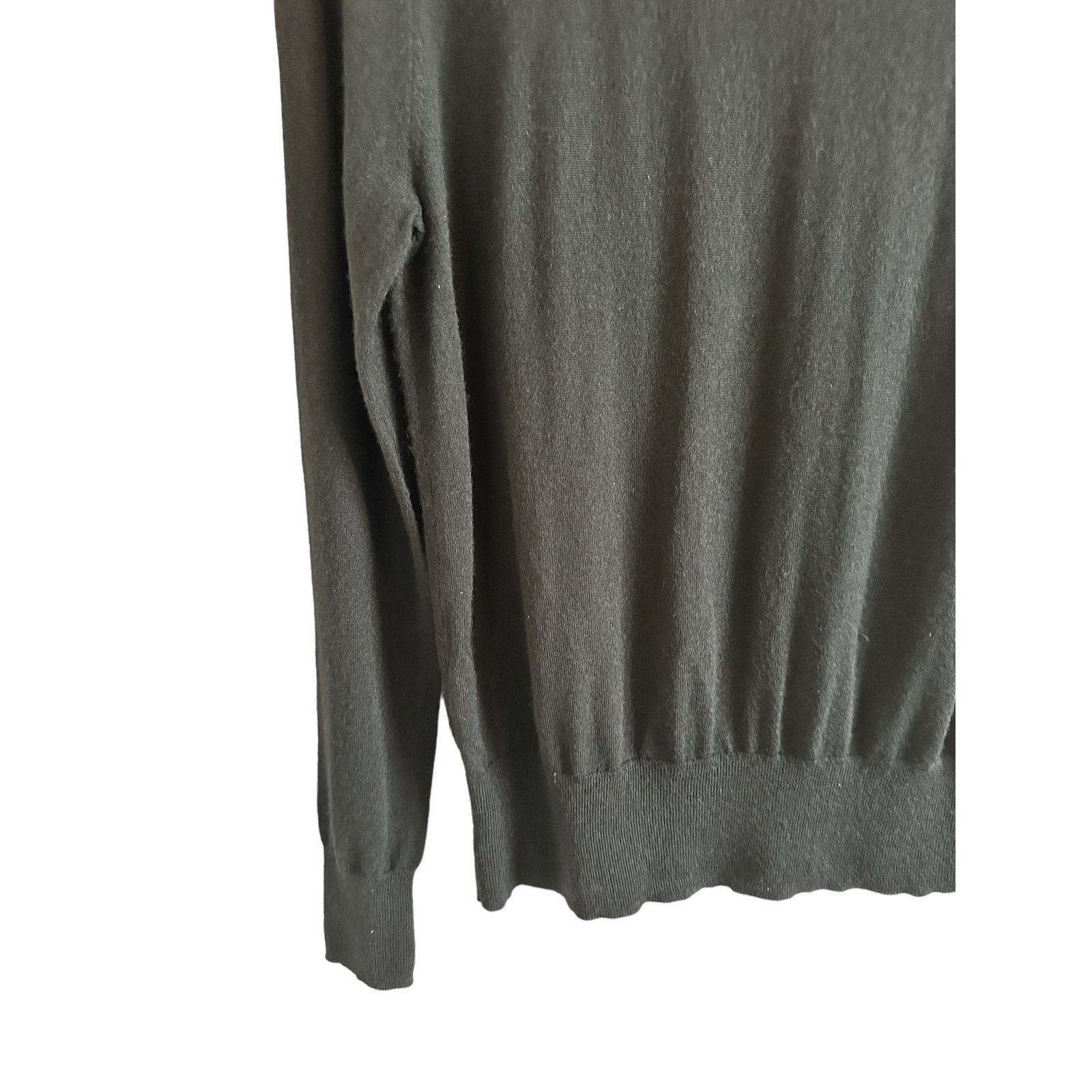 J.Crew J.Crew Medium Black Long Sleeve Mock Neck Pullover Sweater Size M / US 6-8 / IT 42-44 - 7 Thumbnail