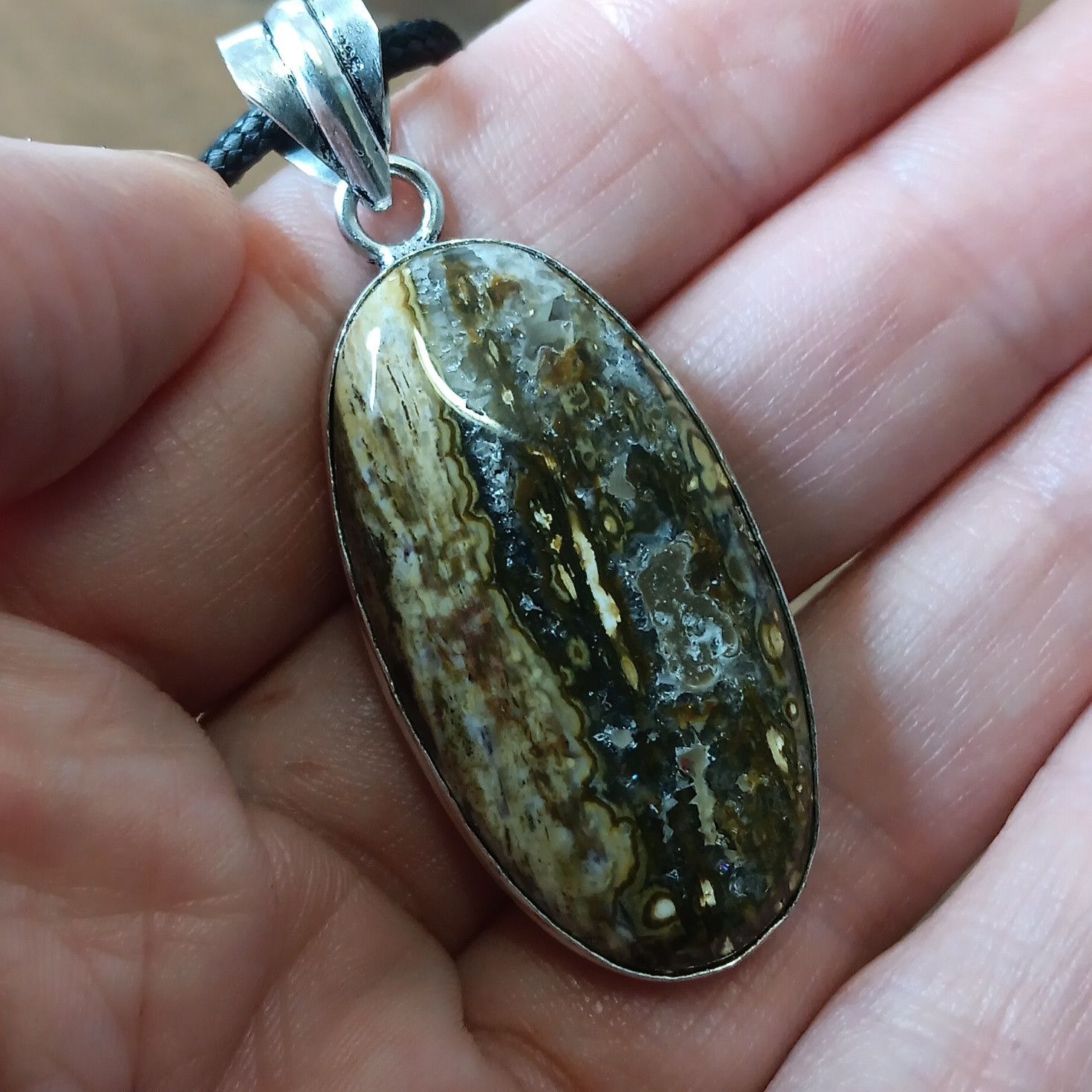 Other Ocean Jasper gemstone pendant necklace Size ONE SIZE - 5 Thumbnail