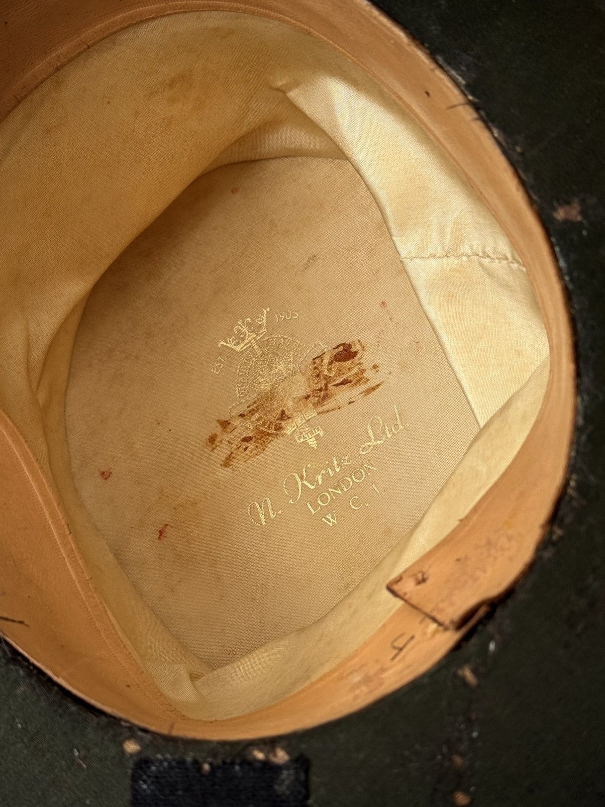 Japanese Brand Early 20th Century British Beaver Fur Art Deco Top Hat Size ONE SIZE - 7 Thumbnail