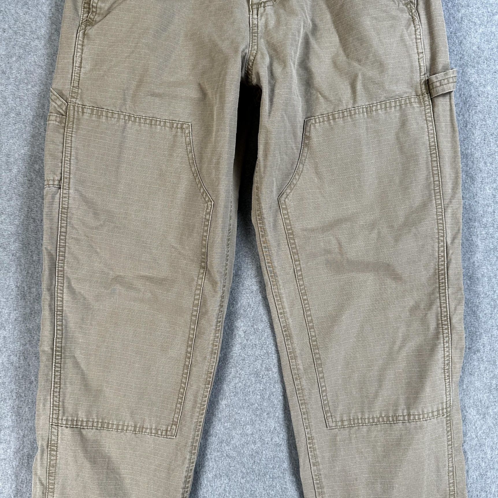 Abercrombie & Fitch Abercrombie & Fitch Pants Mens 30x28 Beige Carpenter Loose Straight Leg Workwear Size US 30 / EU 46 - 2 Thumbnail