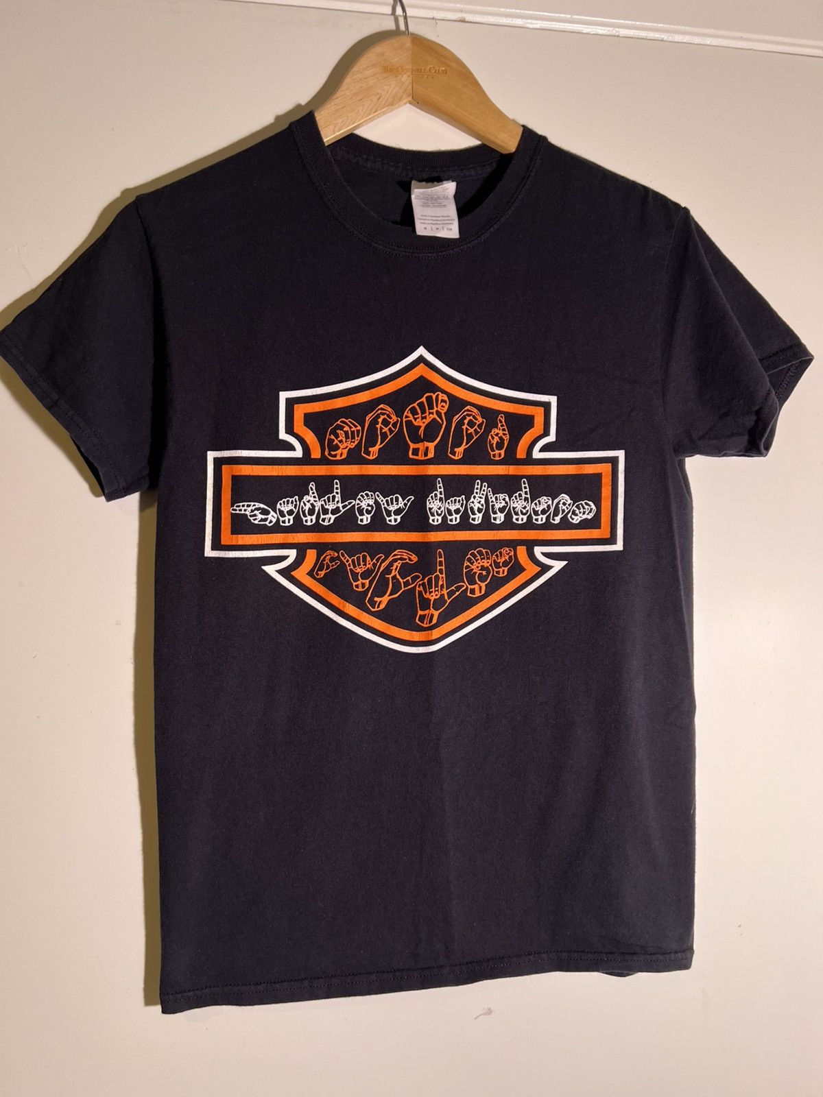 Vintage Y2K 2000’s VTG Vintage Harley Davidson ASL Sign Retro Shirt Size US S / EU 44-46 / 1 - 1 Thumbnail