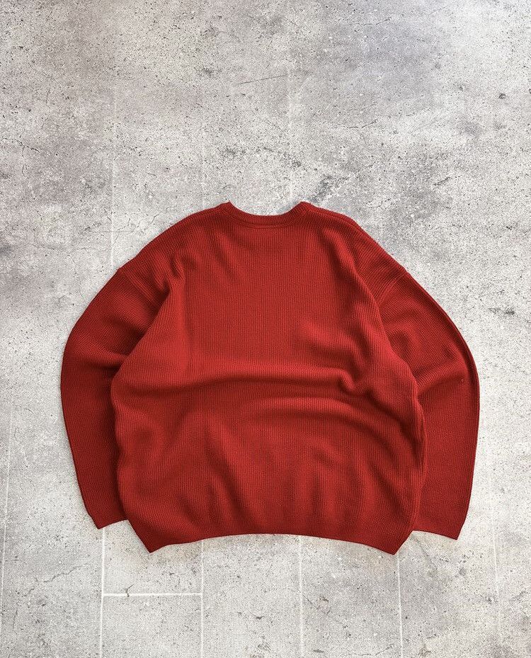 Lacoste × Vintage Chemise Lacoste Knit Red Wool Blue Sweater Y2K Size US XL / EU 56 / 4 - 2 Thumbnail
