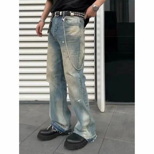 Designer × Japanese Brand × Vintage Ripped Design Washed Jeans Size US 28 / EU 44 - 2 Thumbnail