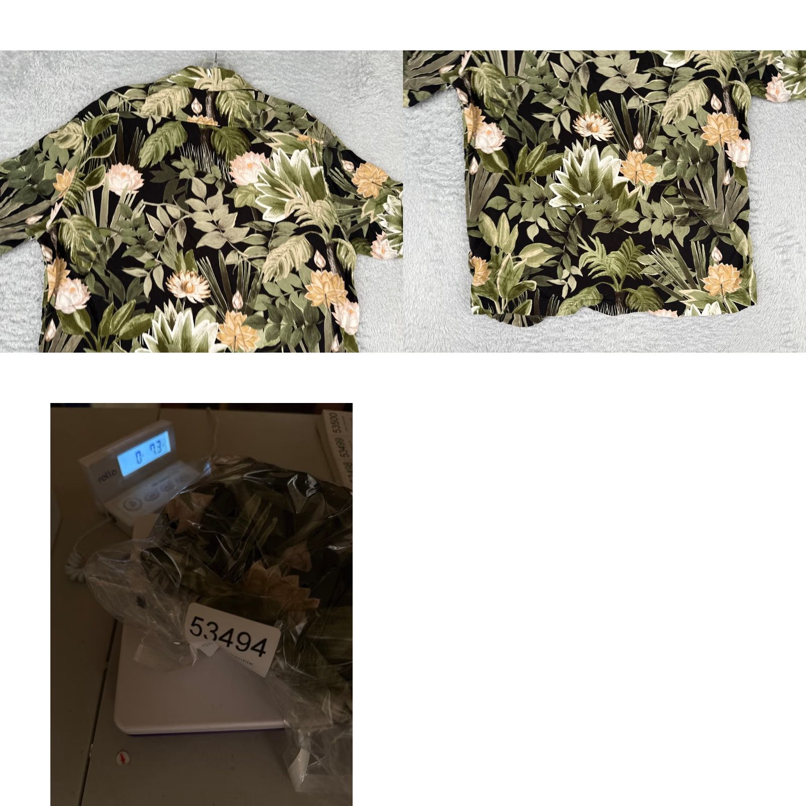 H&M H&M Shirt Men Black Floral Leaf Button-Up 100% Rayon Hawaiian L Adult Casual Shirt Size US L / EU 52-54 / 3 - 9 Thumbnail