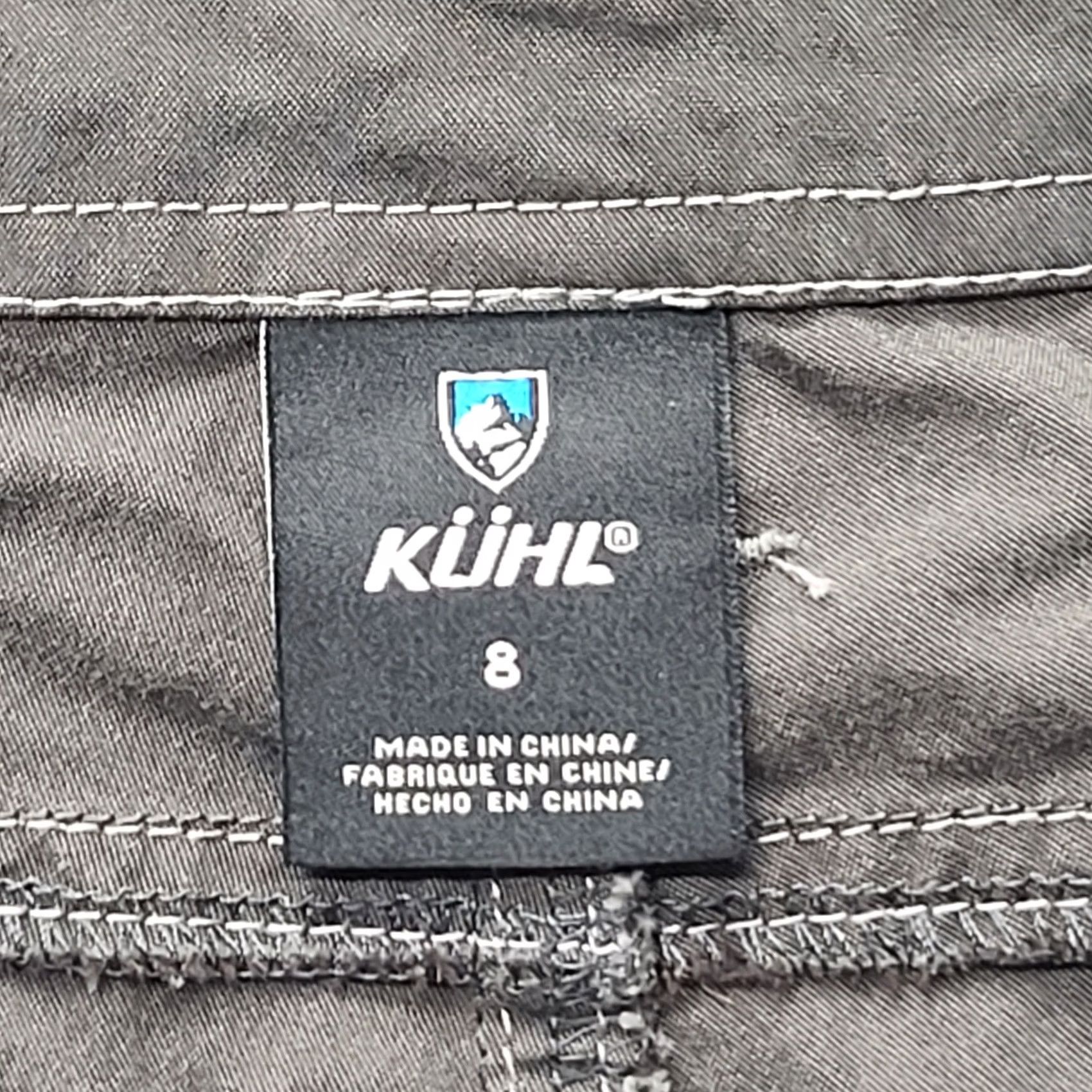 Vintage Kuhl Shorts Womens 8 Cargo Pocket Cotton Nylon Spandex Canvas Relaxed Mid Rise Gray Outdoor Hiking PT Size 30" / US 8 / IT 44 - 2 Thumbnail