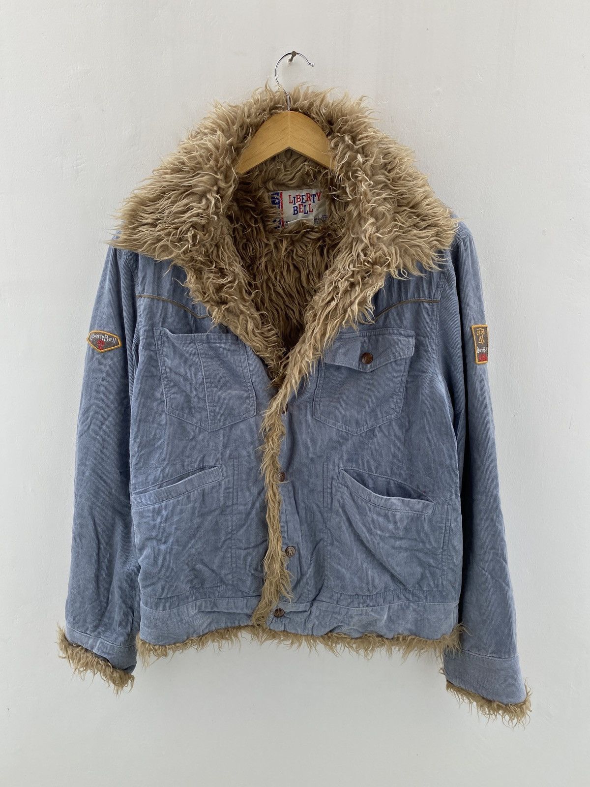 Le Grande Bleu (L.G.B.) Faux Fur Liberty Bell Lgb kmrii style Jacket Size US L / EU 52-54 / 3 - 1 Thumbnail