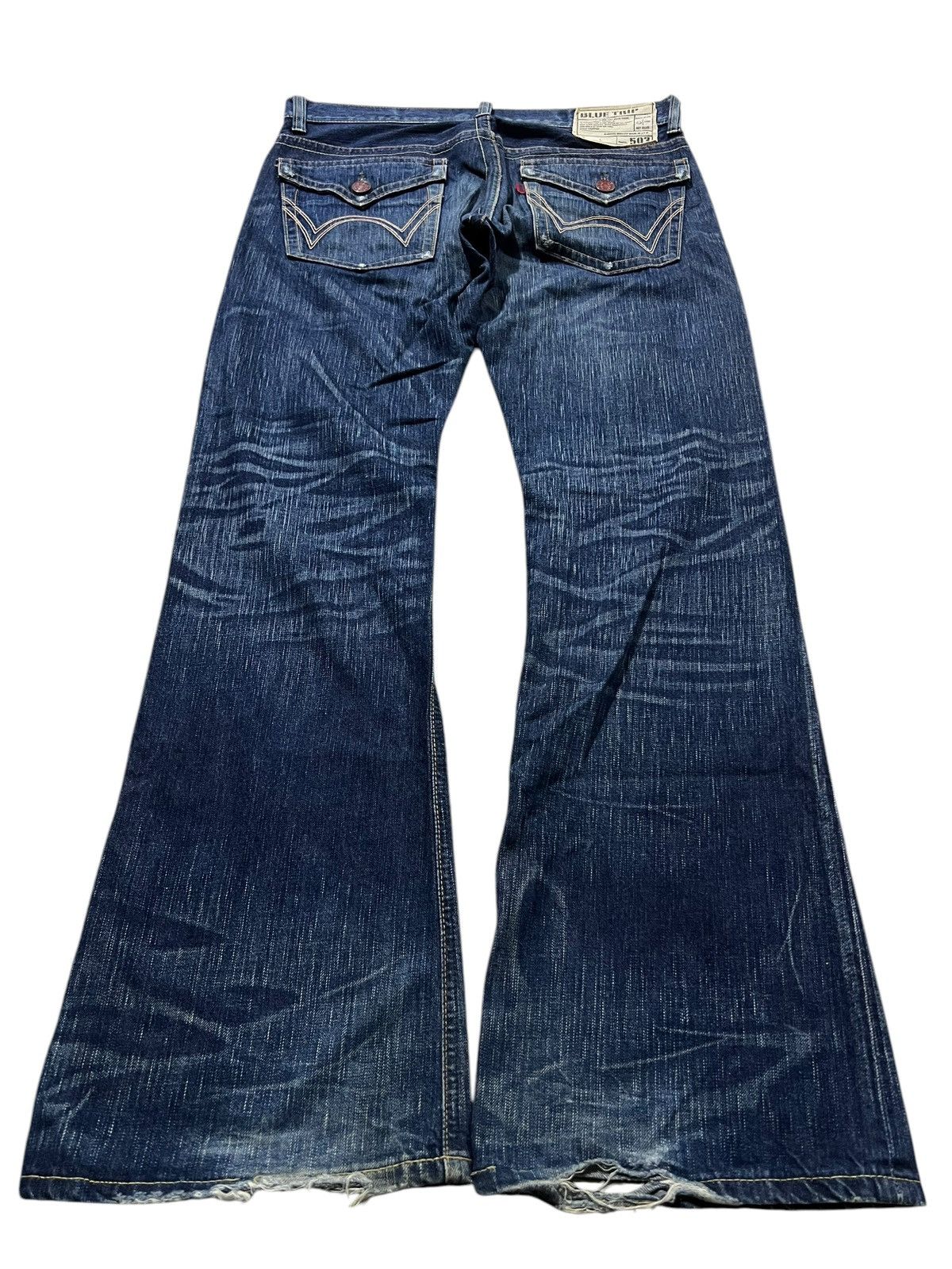 Edwin × If Six Was Nine × Japanese Brand 💥FLARE💥VINTAGE EDWIN 503 BLUE TRIP JEANS Size US 34 / EU 50 - 2 Thumbnail
